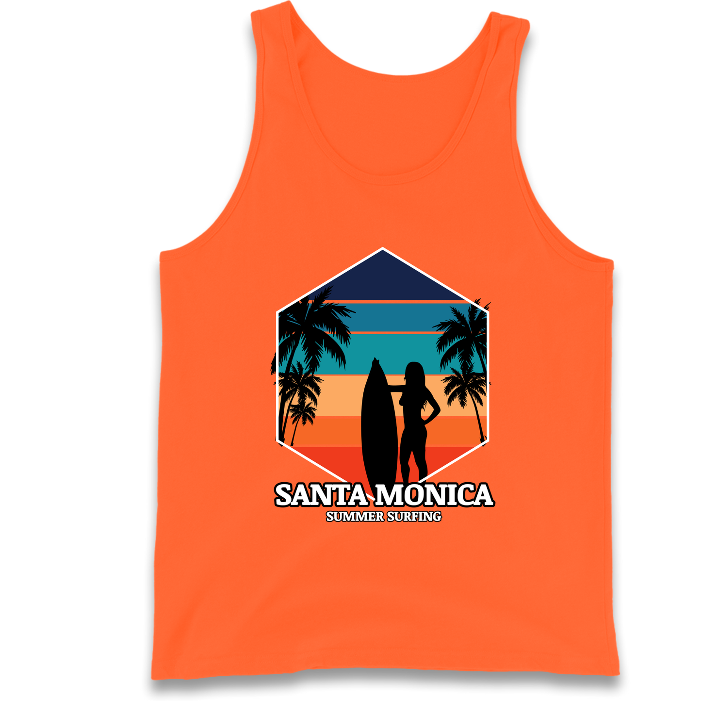 Santa Monica Summer Surfing Tank Top