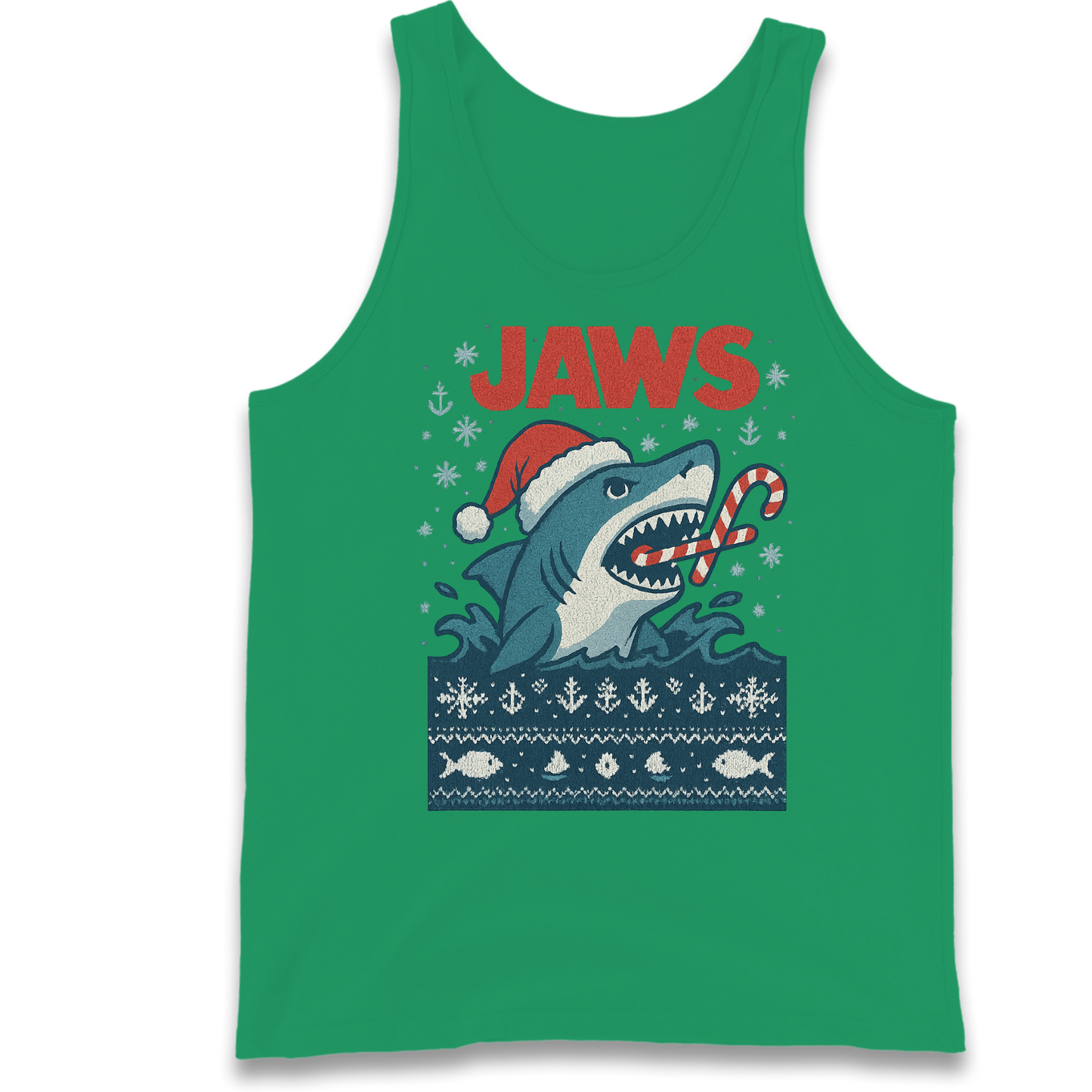 Jaws Christmas Tank Top