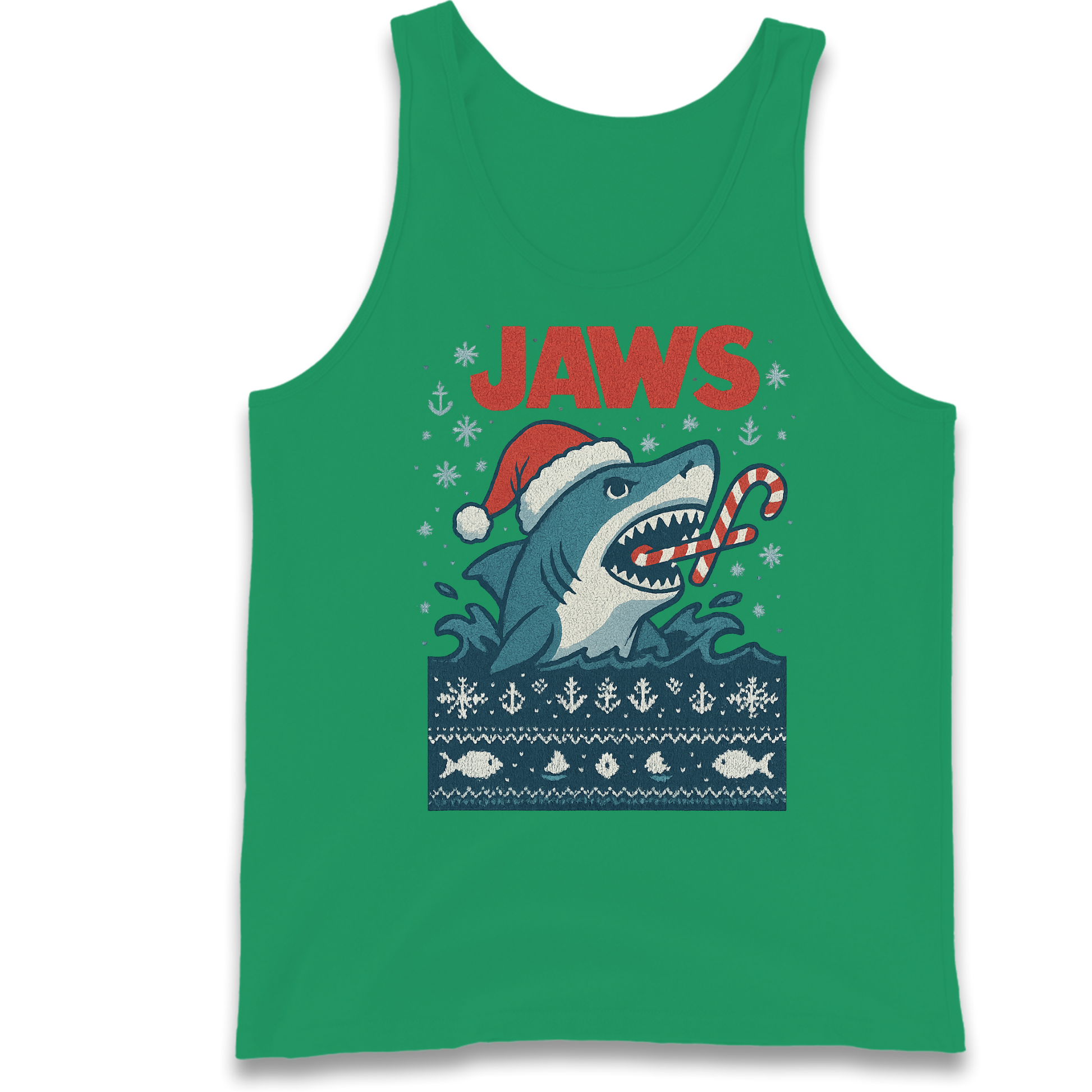 Jaws Christmas Tank Top