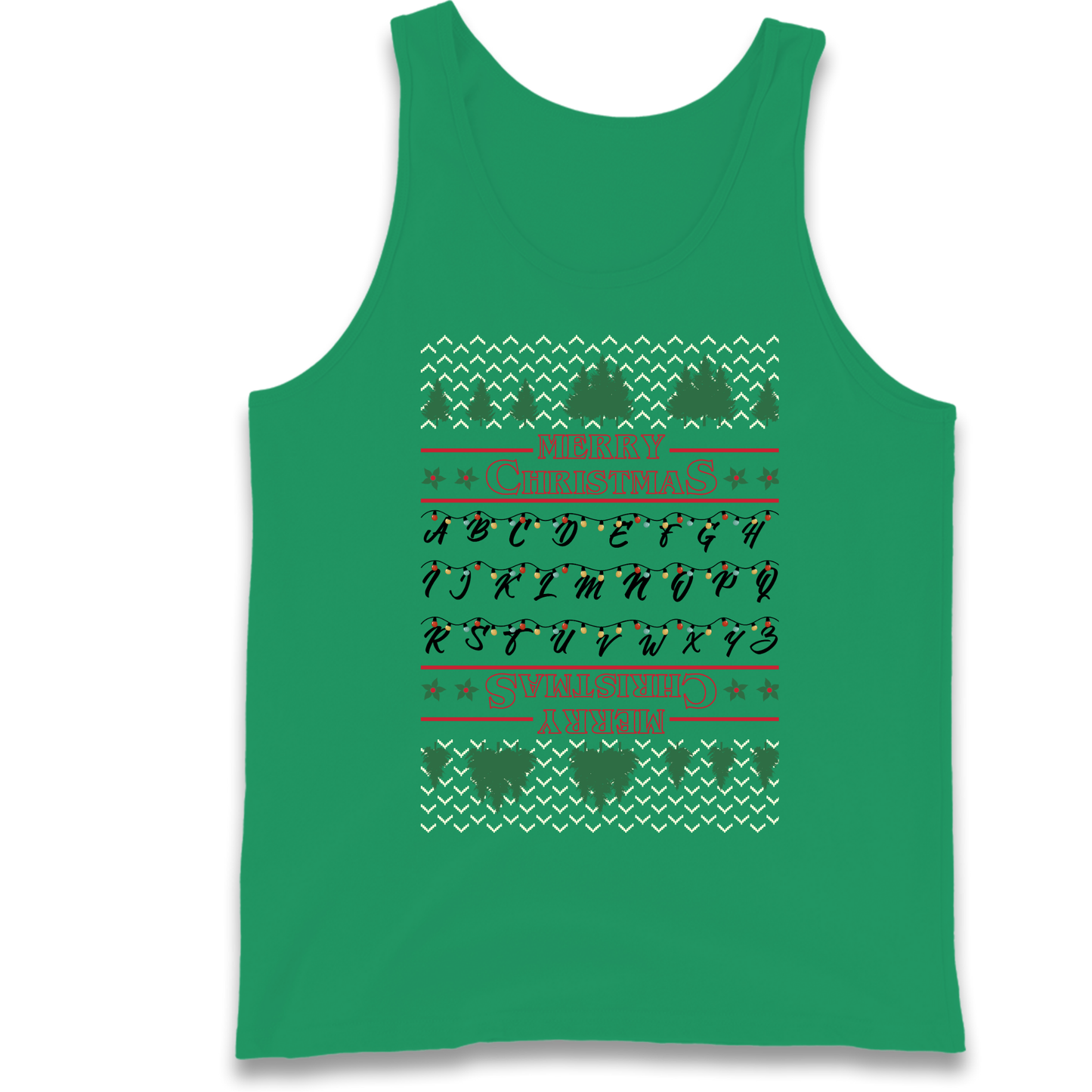 stranger things christmas jumper Tank Top