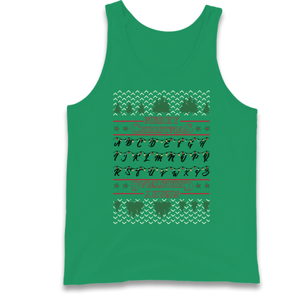 stranger things christmas jumper Tank Top