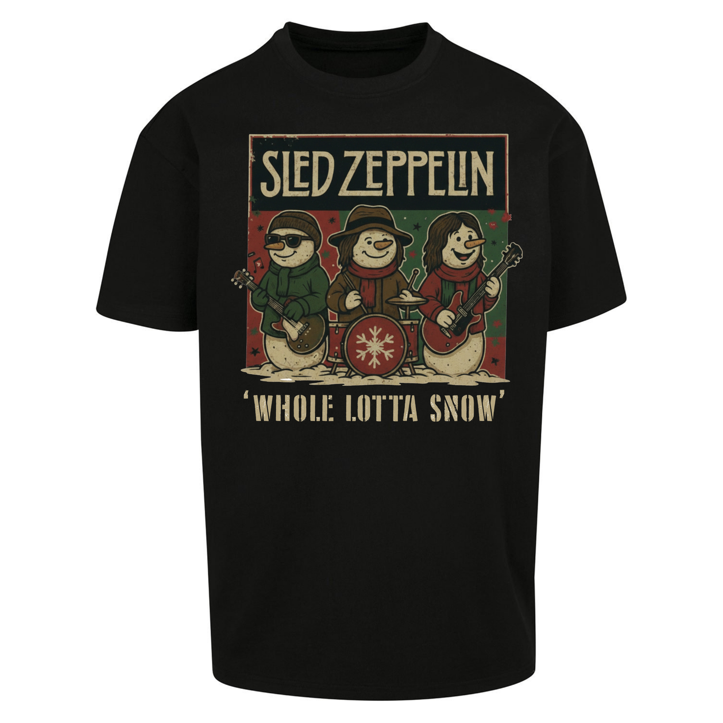 Led Zeppelin Christmas Oversized T Shirts