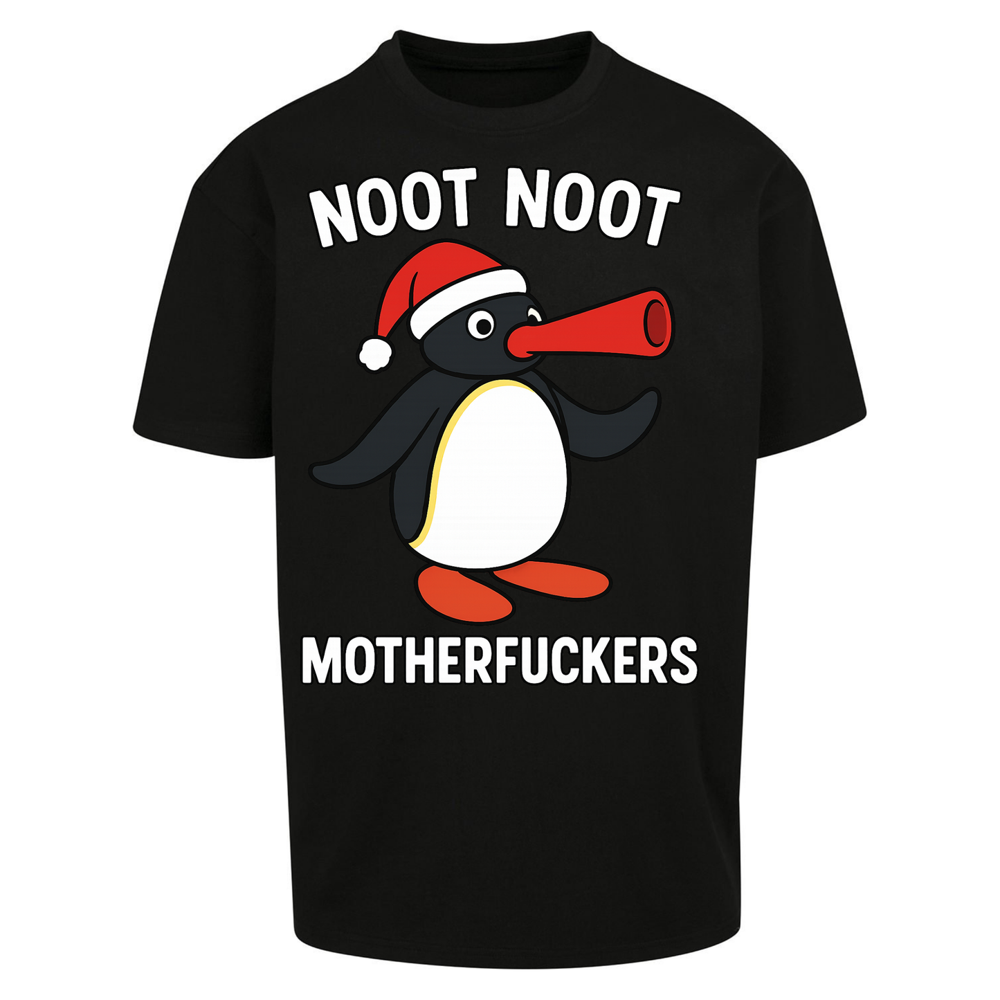 Pingu Christmas Oversized T Shirts