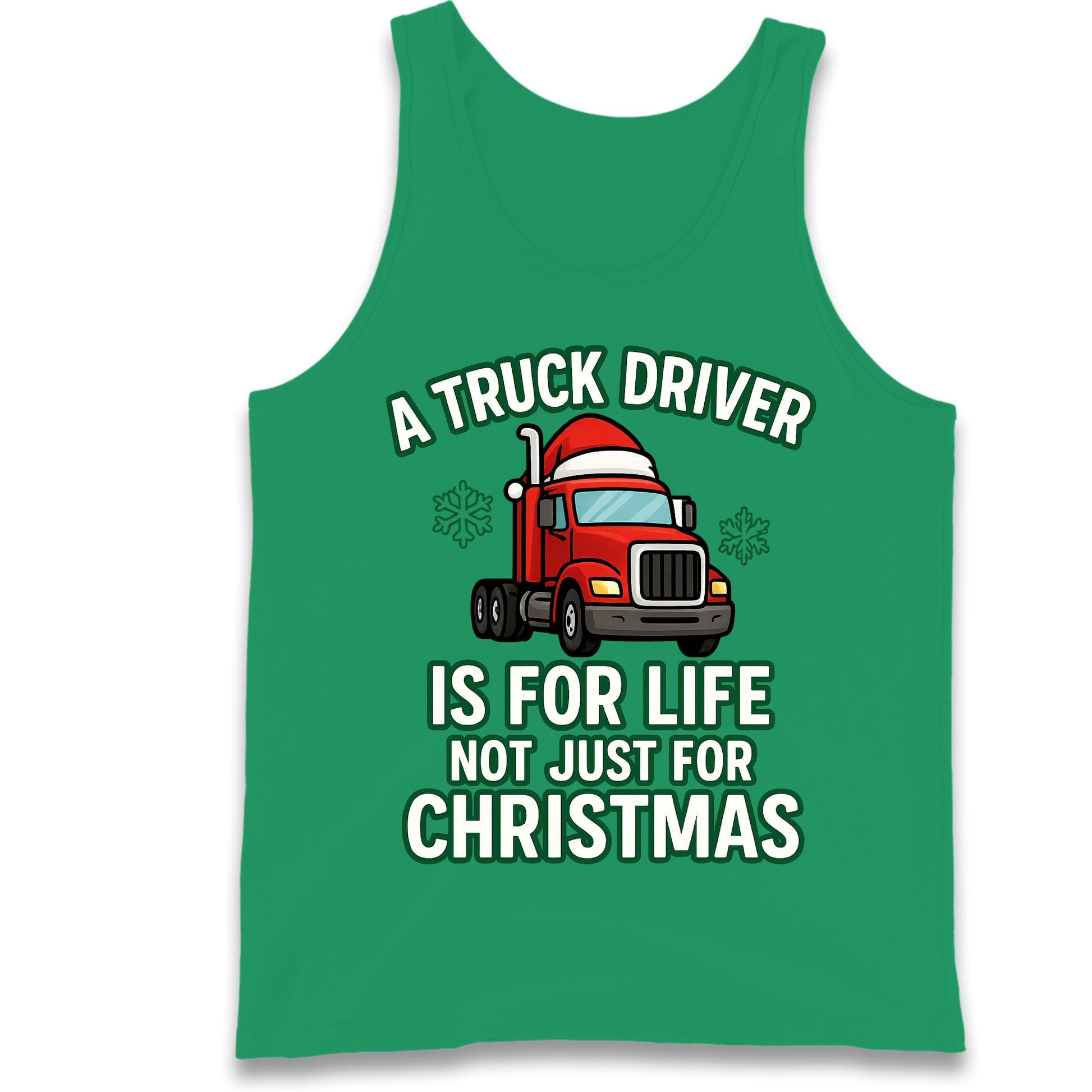 Truck Driver Christmas Tank Top