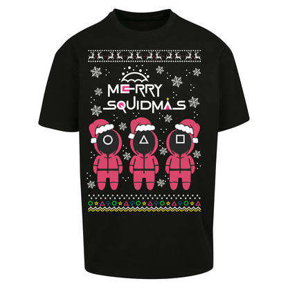 merry Squidmas Oversized T Shirts