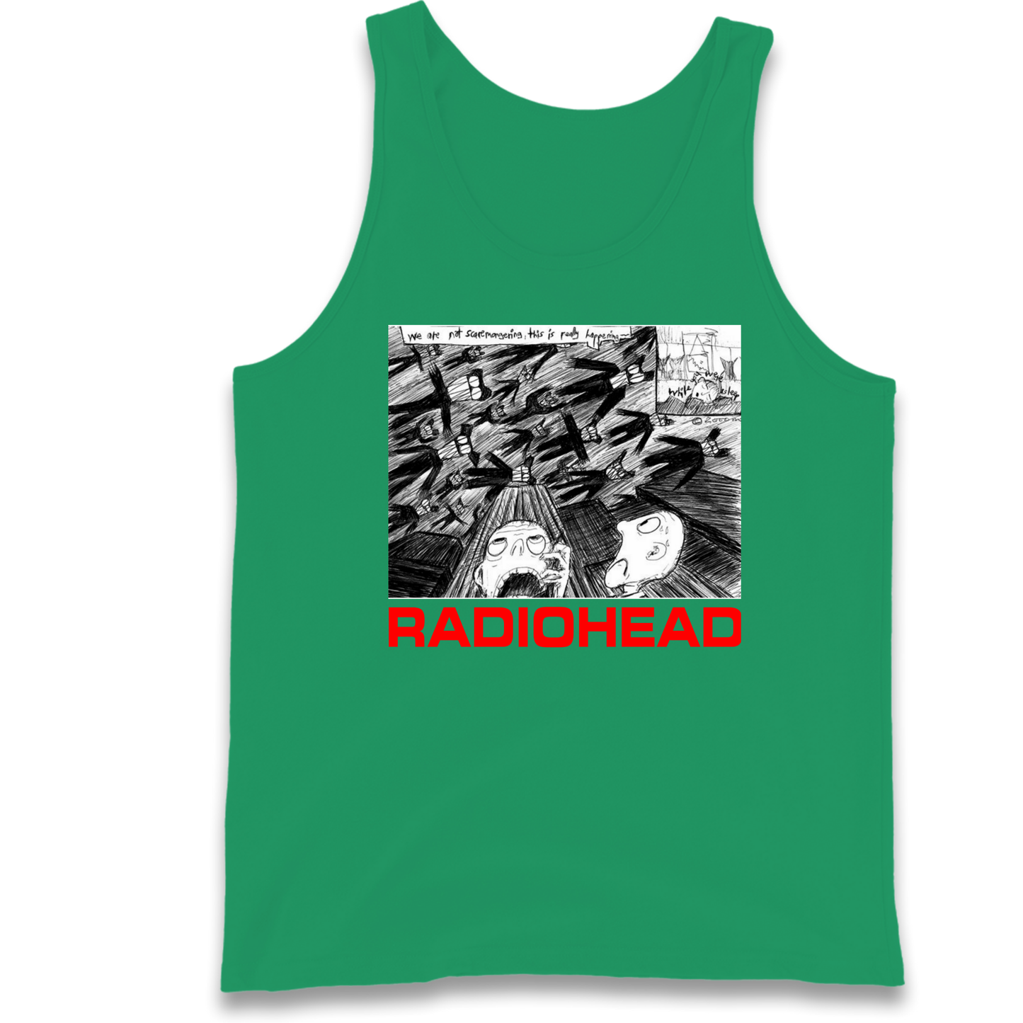 Radiohead We Are Not Screaming Tank Top