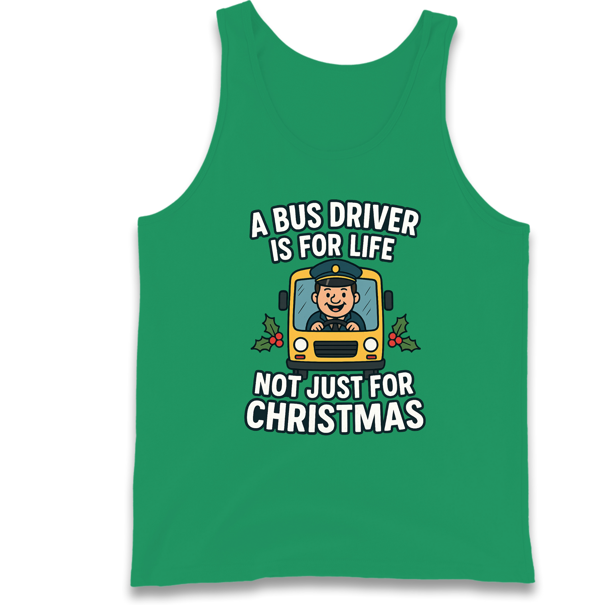 Bus Driver Christmas Tank Top