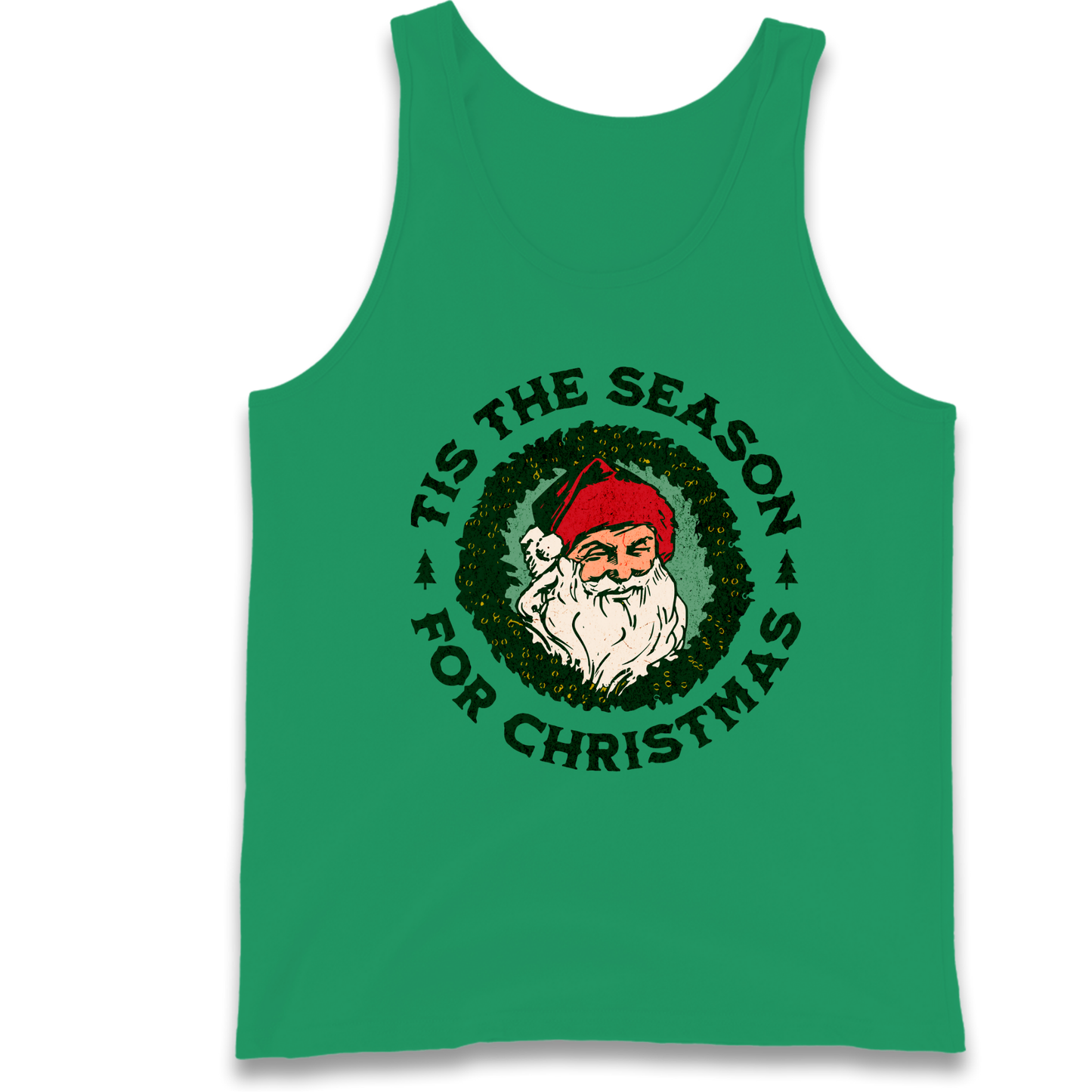 Tis The Season Santa Claus Christmas Tank Top