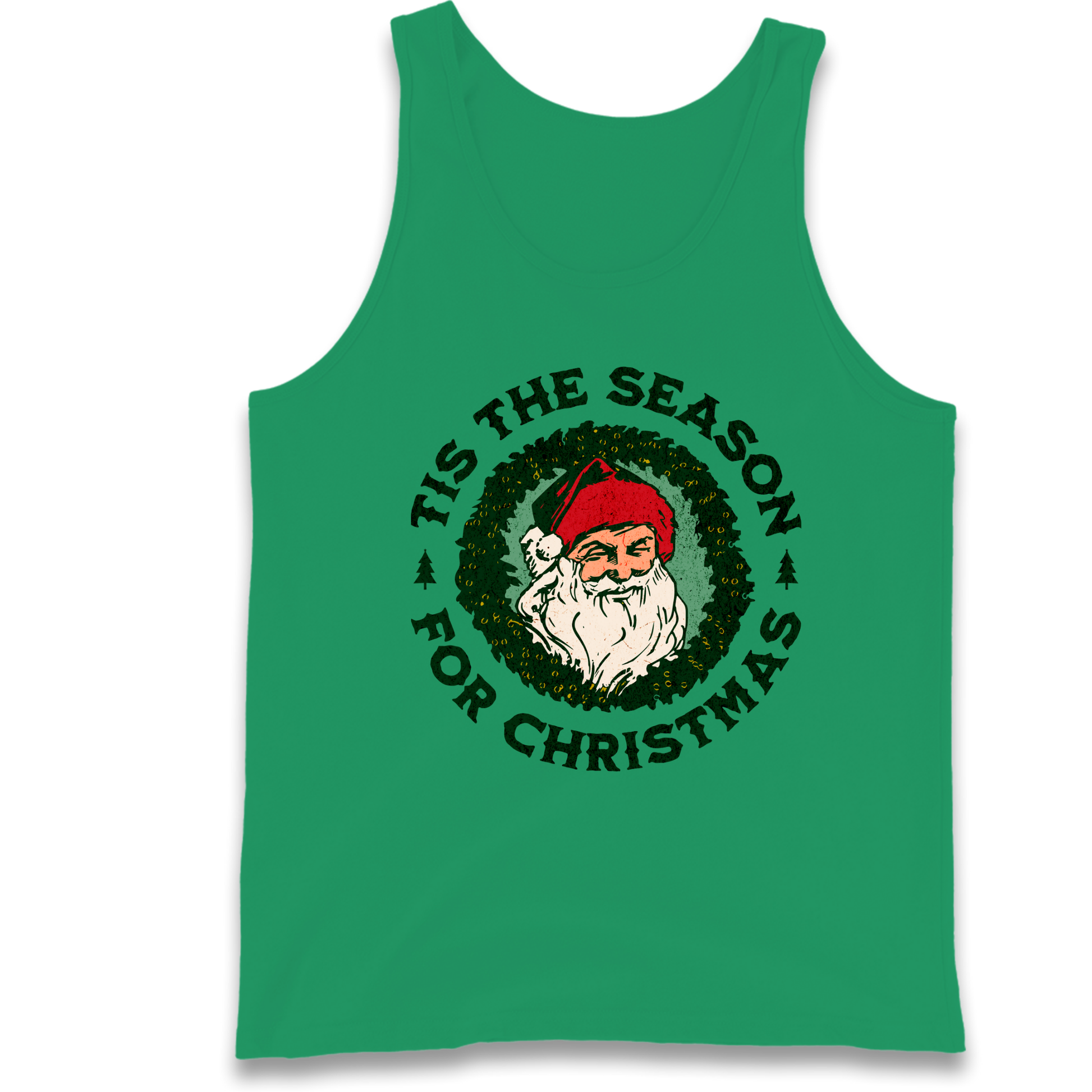Tis The Season Santa Claus Christmas Tank Top