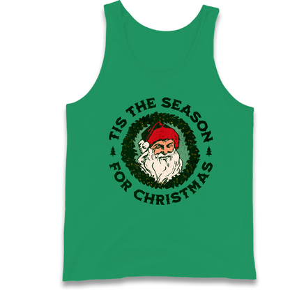 Tis The Season Santa Claus Christmas Tank Top