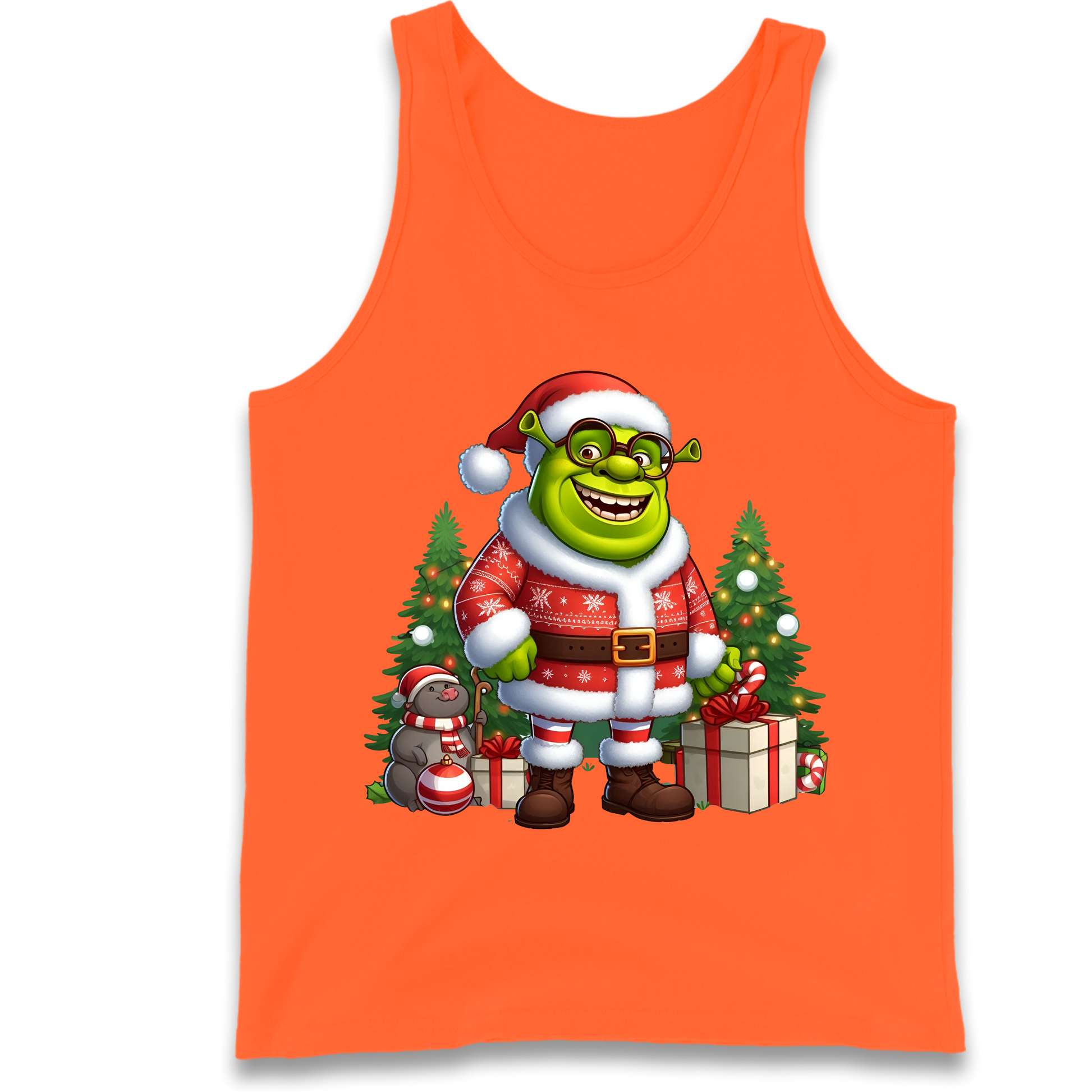 Shrek Santa Claus Presents Tank Top