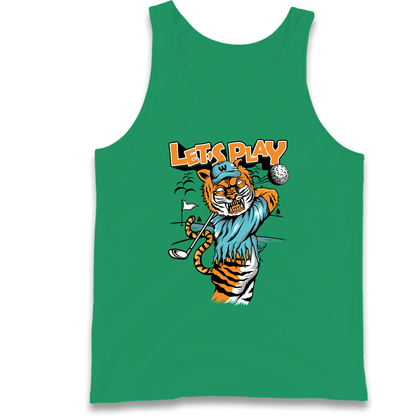 Lets Play Golf Tiger Tank Top