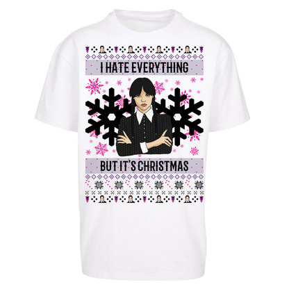 Wednesday addams Christmas Oversized T Shirts