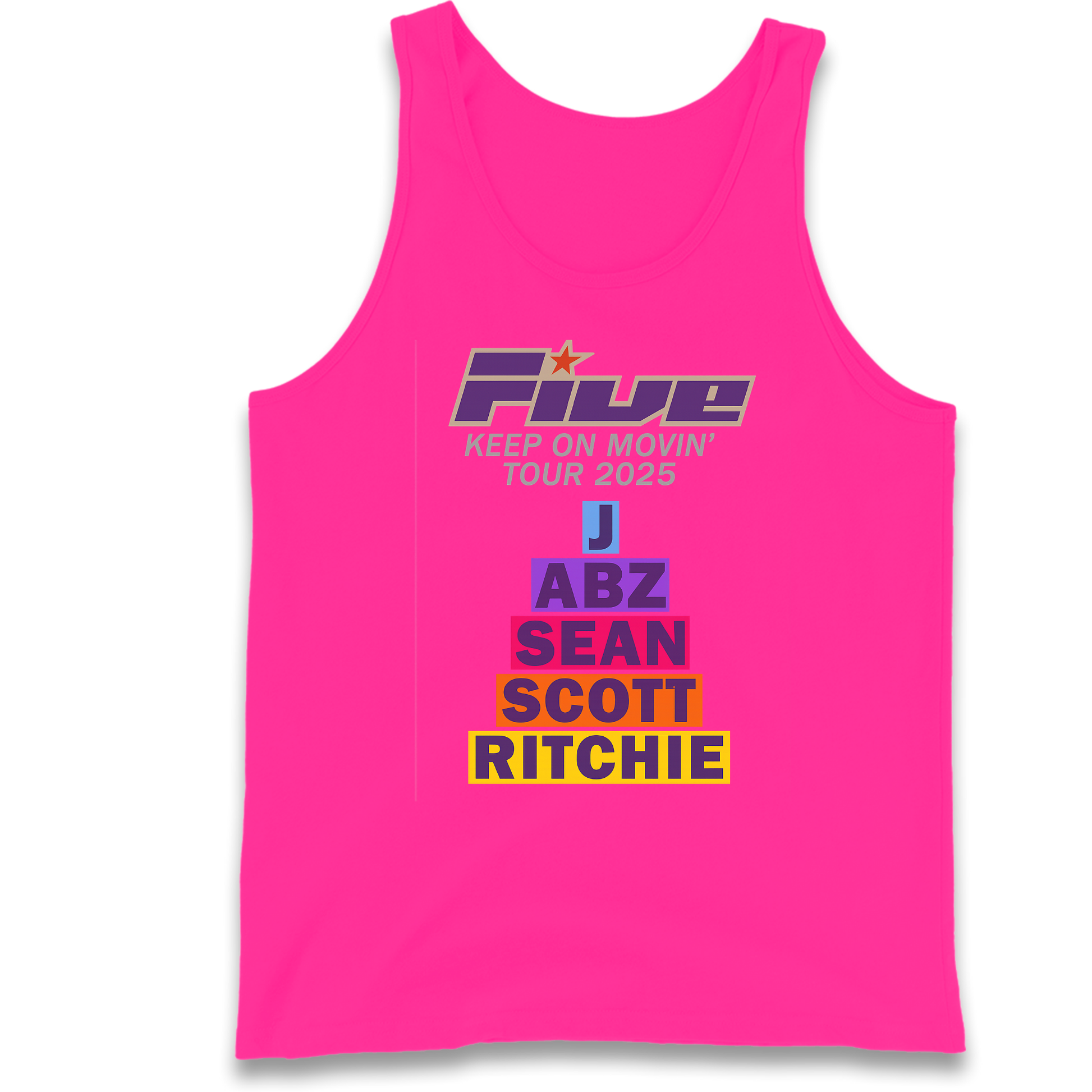 Five Keep On Movin' Tour 2025 Tank Top