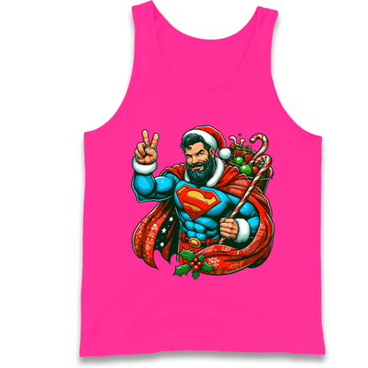 Superman Santa Tank Top