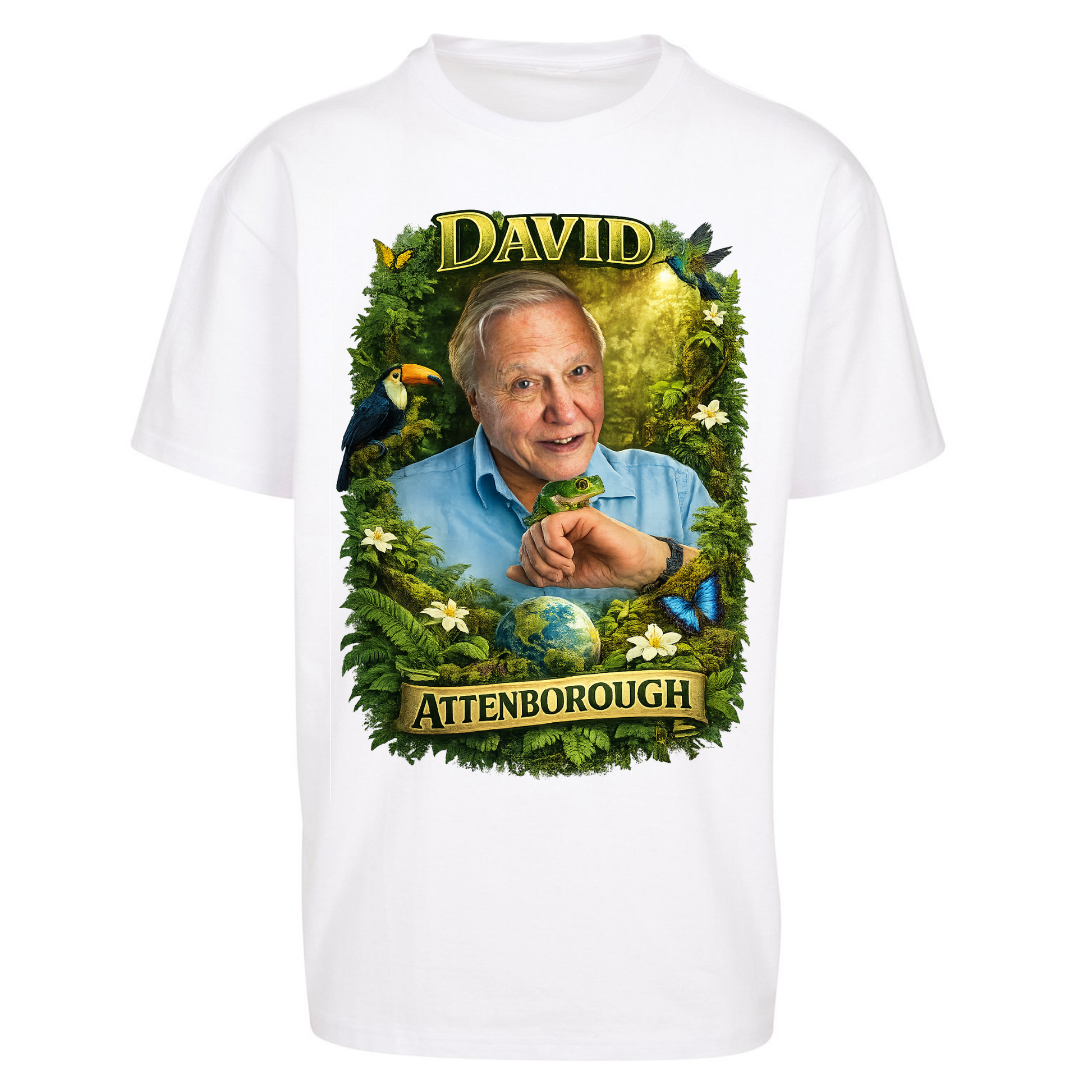 David Attenborough Oversized T Shirts