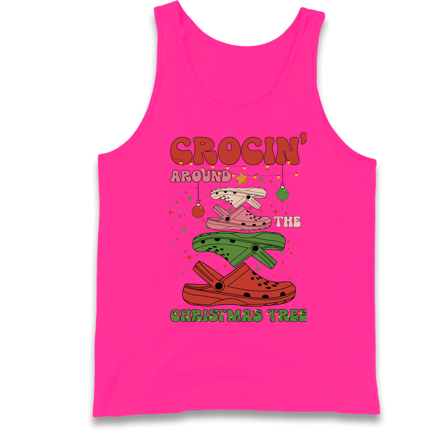 Crockin Around the Christmas Tree Christmas Tank Top