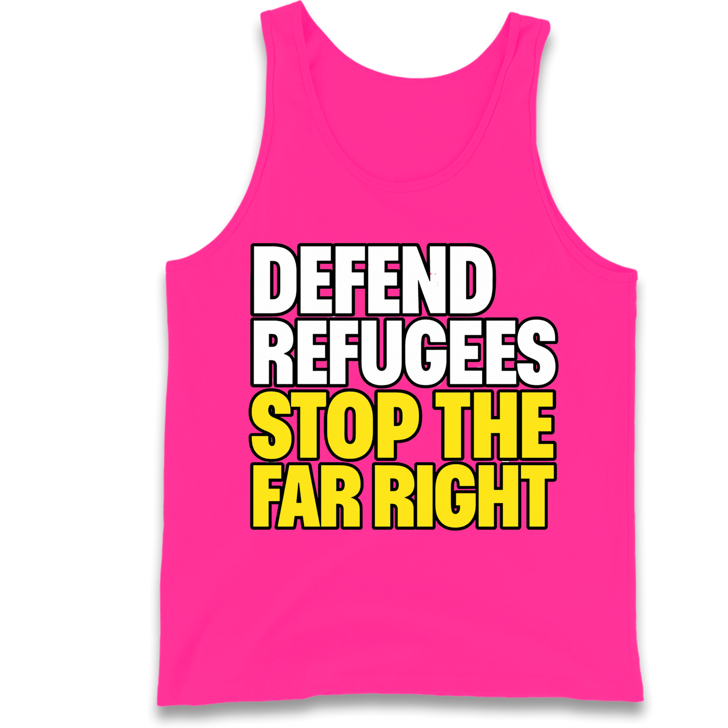 Defend Refugees Stop The Far Right Tank Top