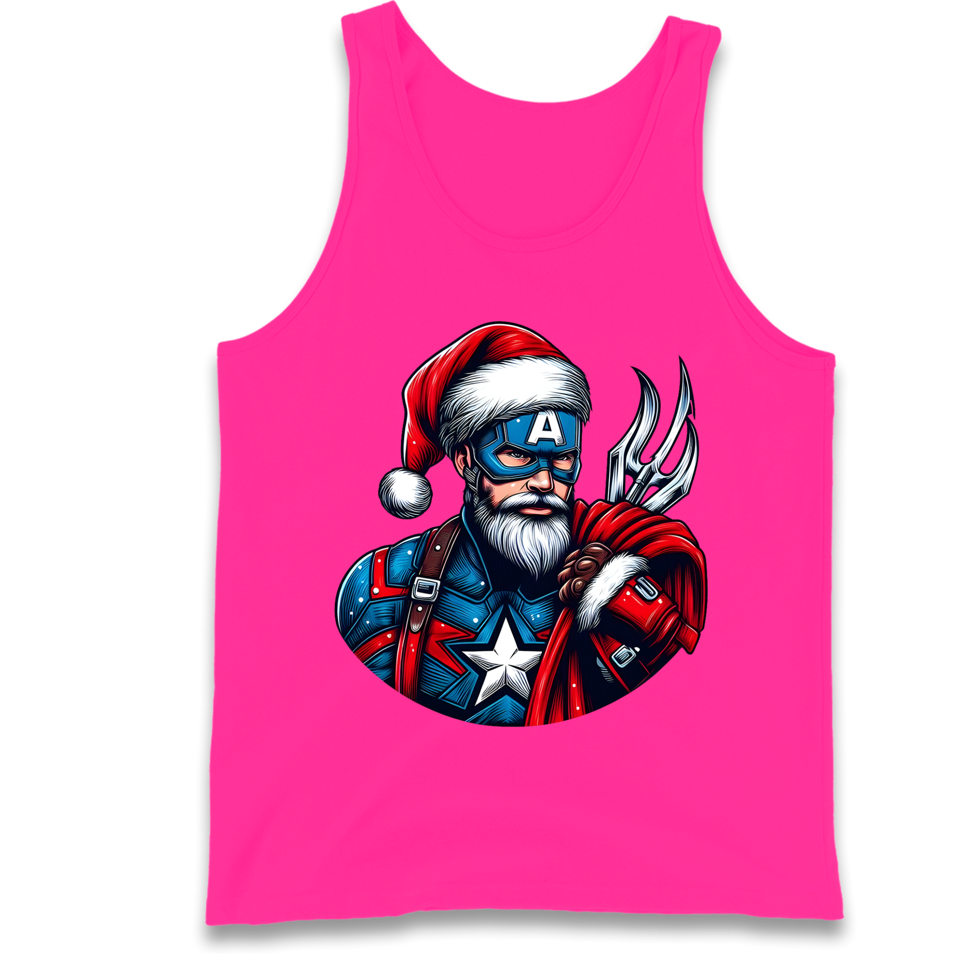 Captain America Santa Tank Top