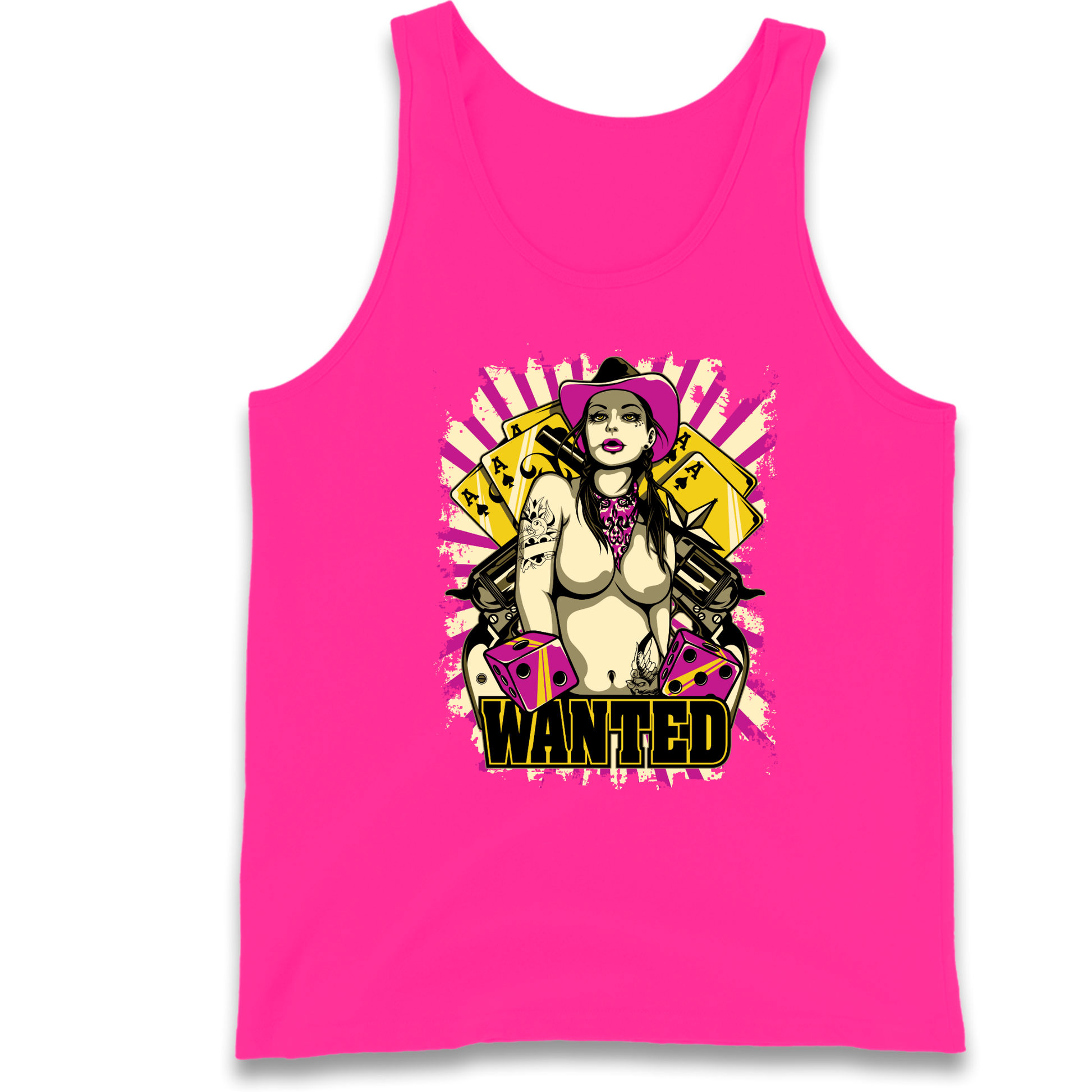 Wanted Ace Of Spades Tank Top