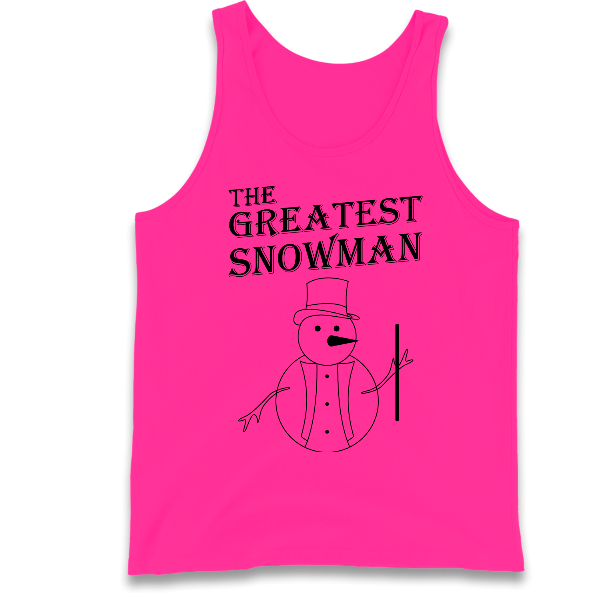 The Greatest Snowman Christmas Tank Top