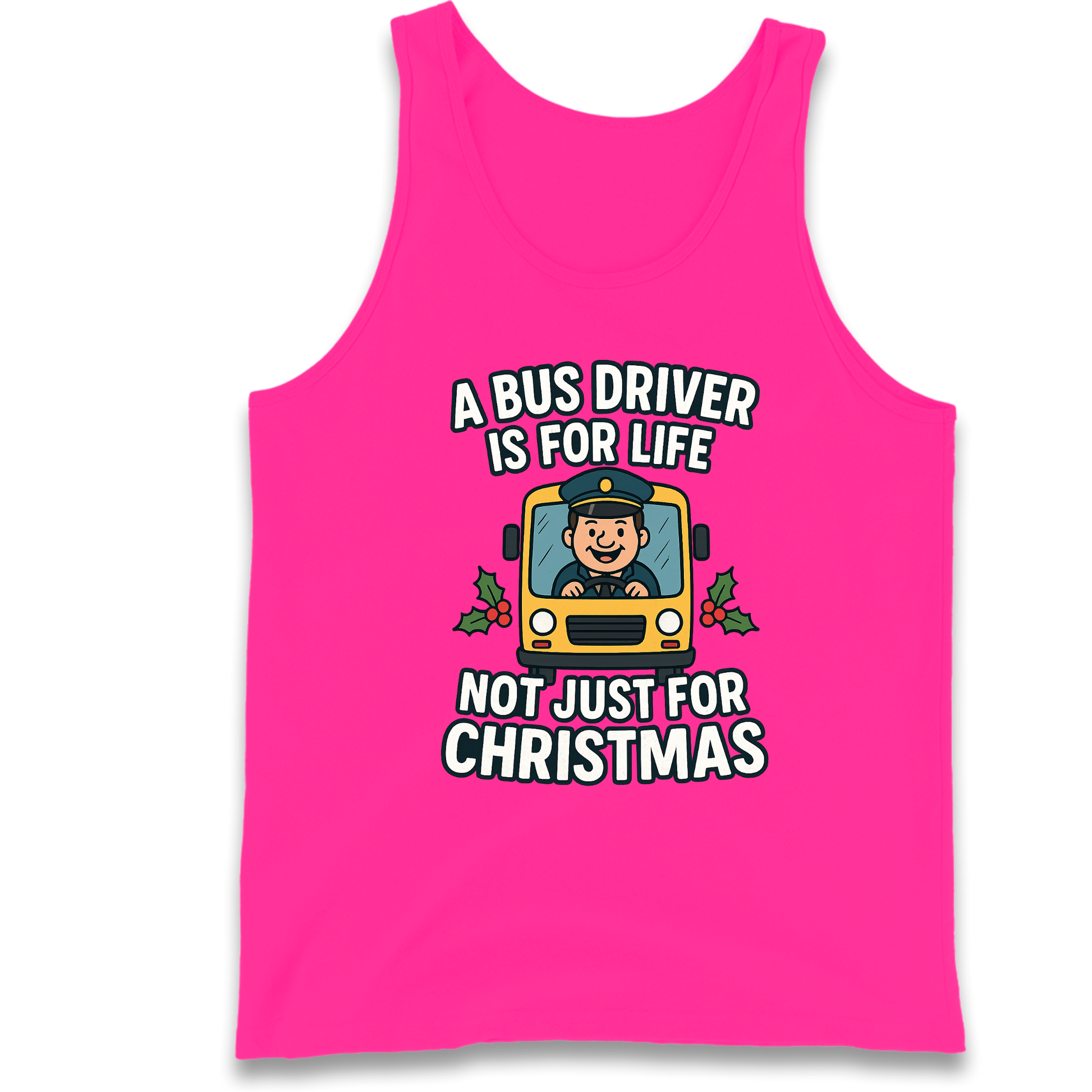 Bus Driver Christmas Tank Top
