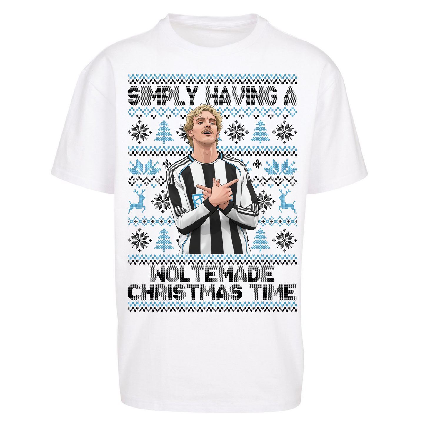 Newcastle united Christmas Oversized T Shirts