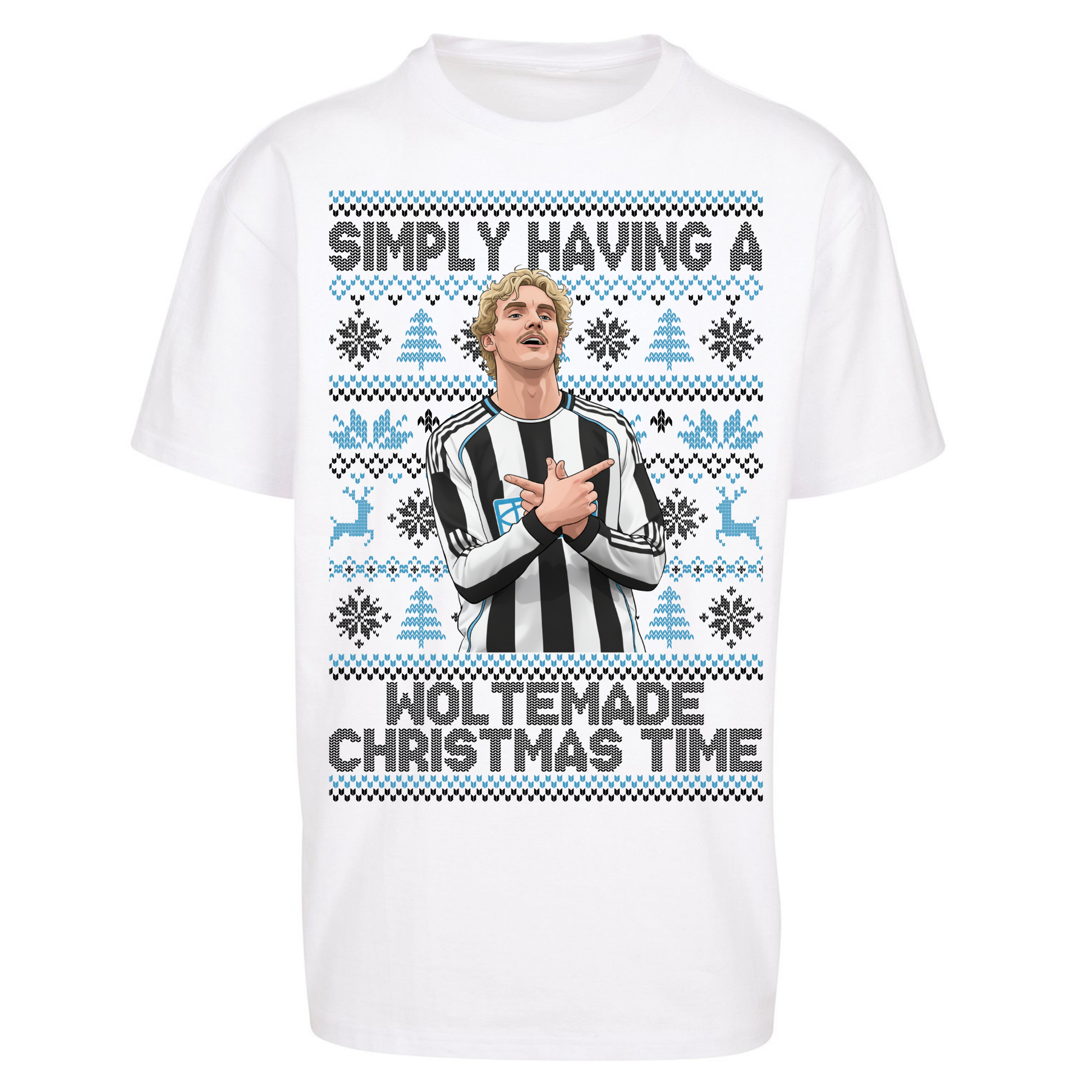 Newcastle united Christmas Oversized T Shirts