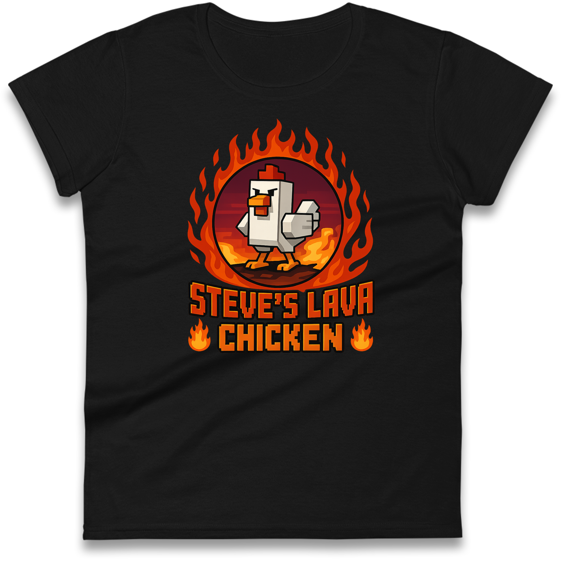 Steve Lava Chicken Women T Shirt