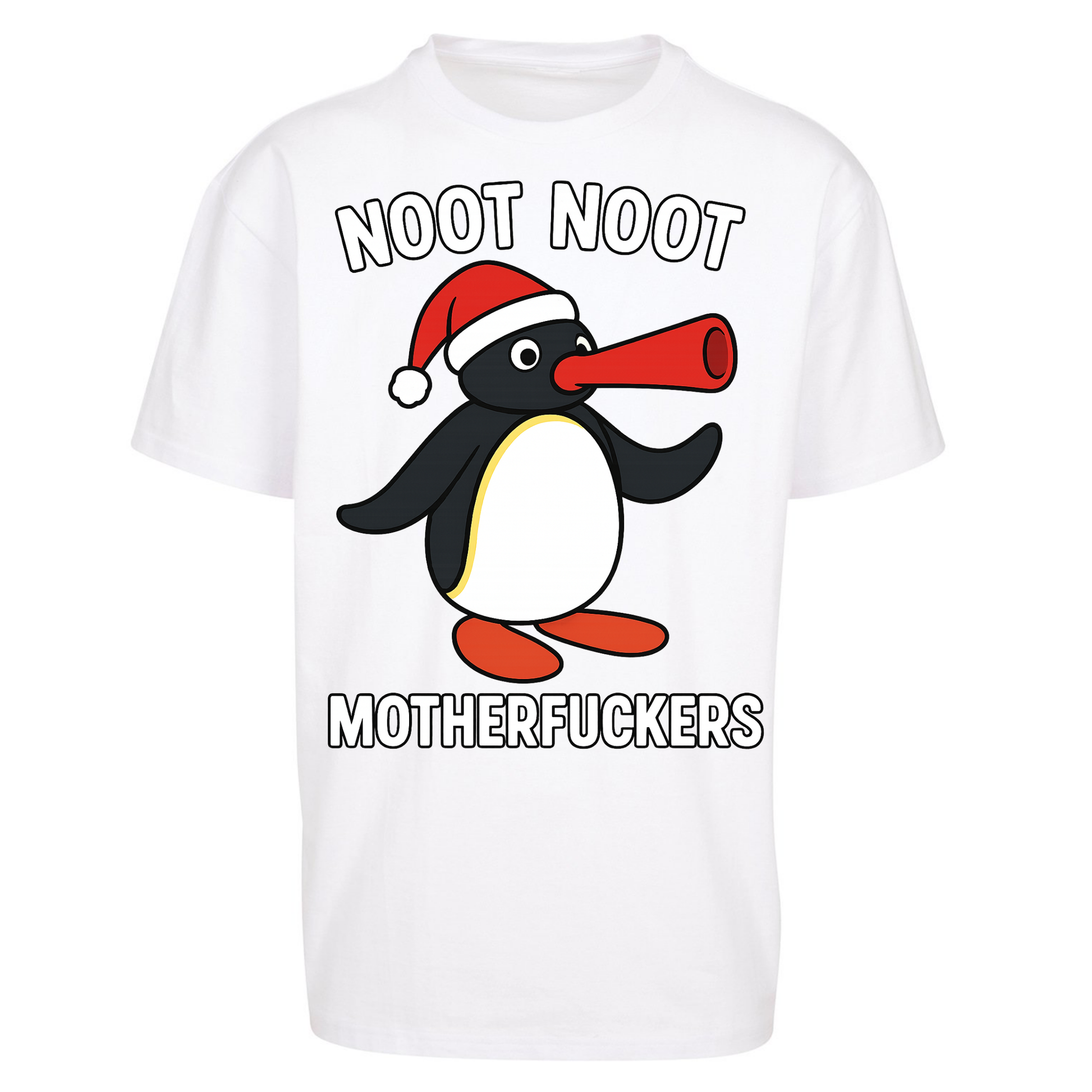 Pingu Christmas Oversized T Shirts