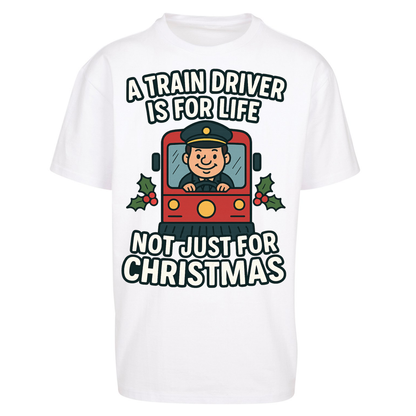 Train Driver Christmas Oversized T Shirts