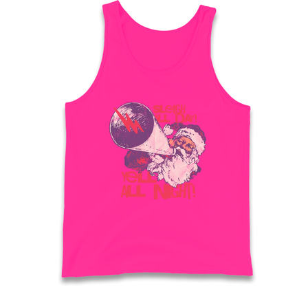 Sleigh All Day Yell All Night Santa Christmas Tank Top