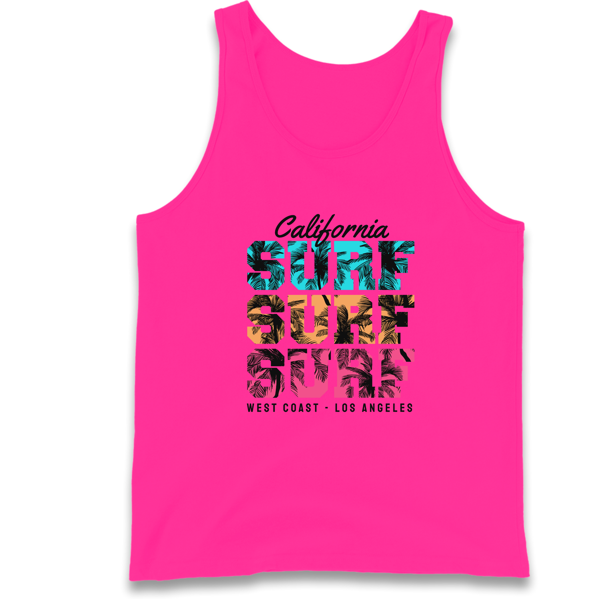 California Surf Surf Surf Tank Top