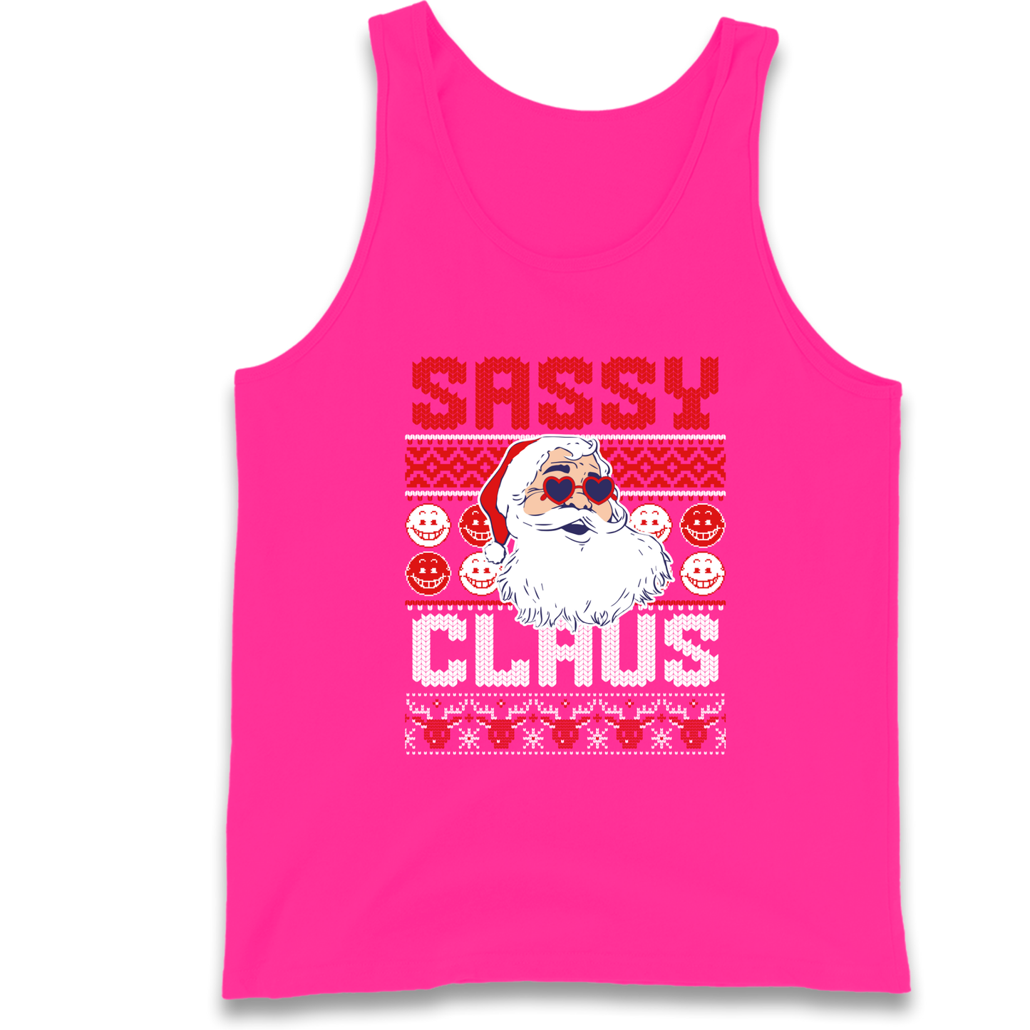 Sassy Claus Santa Christmas Tank Top
