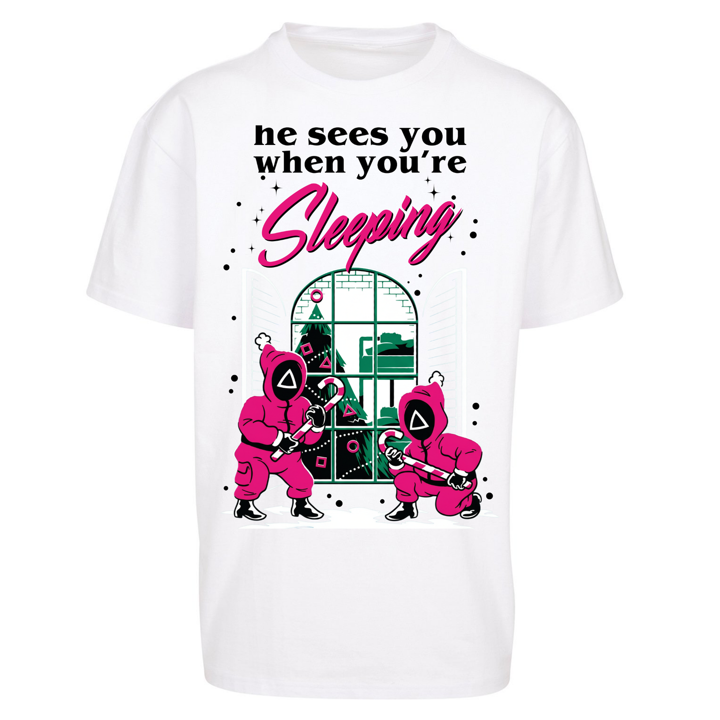 Squid Games Xmas Oversized T Shirts