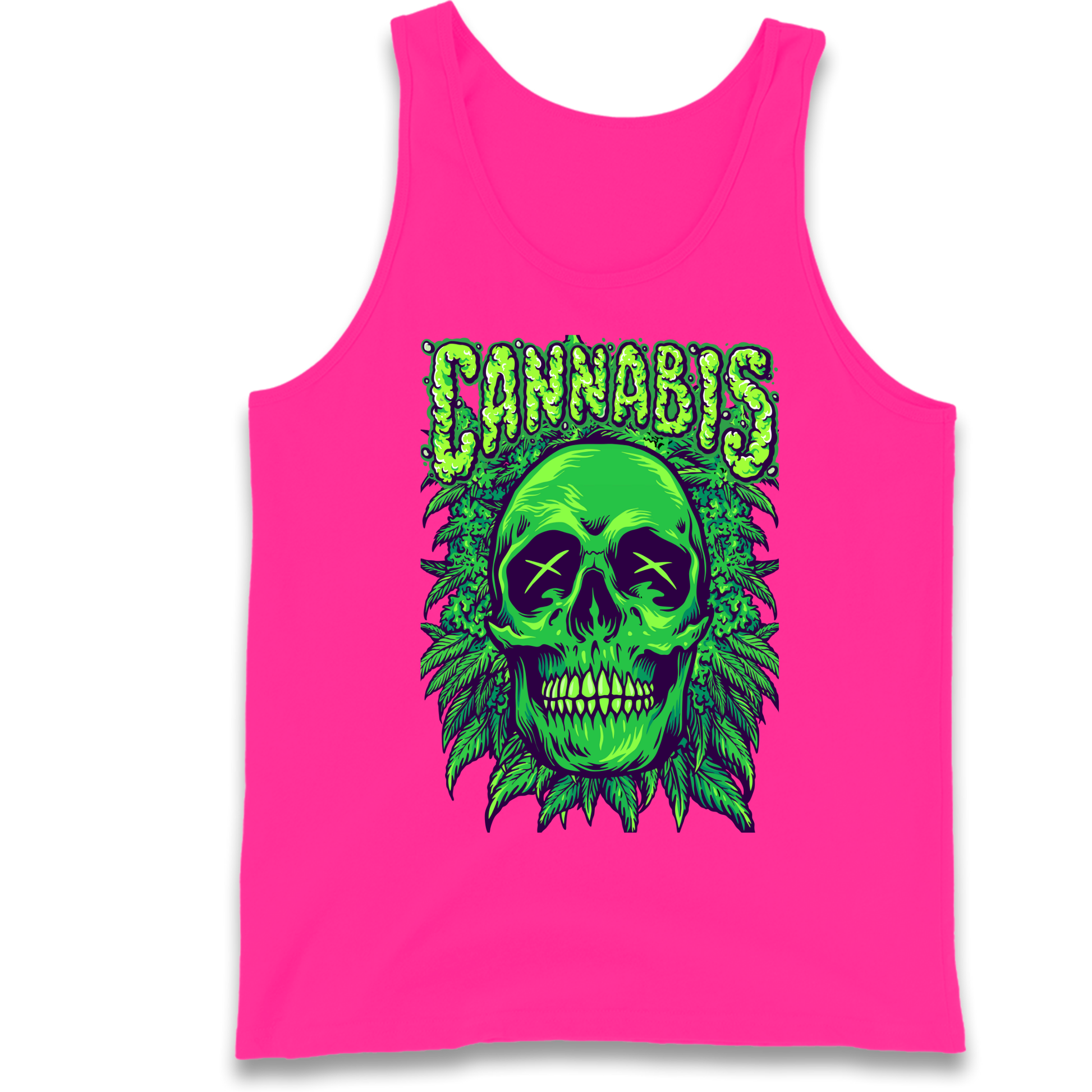 Cannabis Skull Tank Top