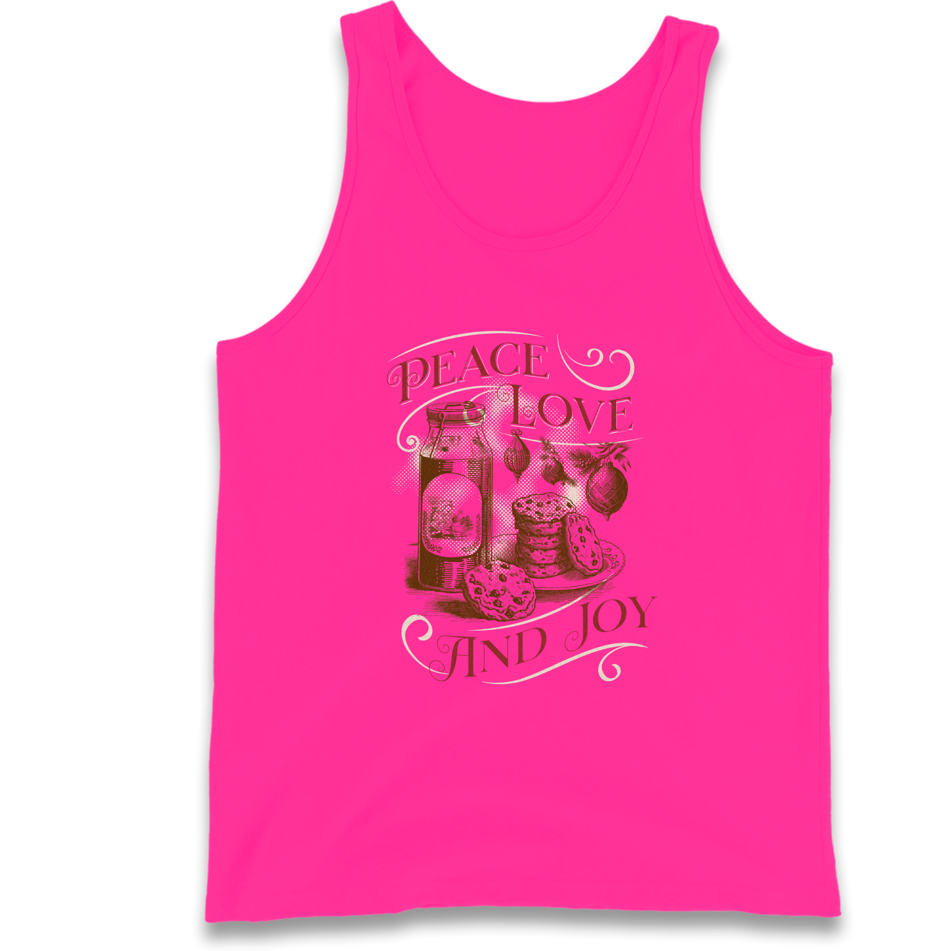 Peace Love And Joy Christmas Tank Top