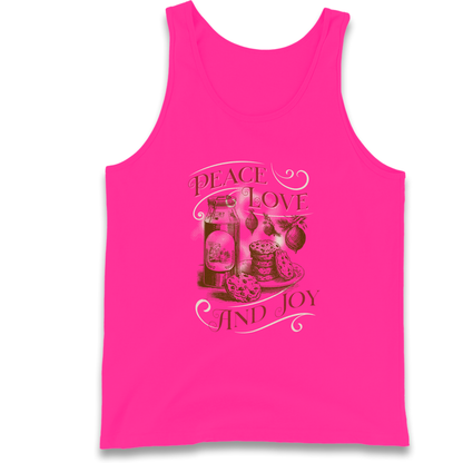Peace Love And Joy Christmas Tank Top