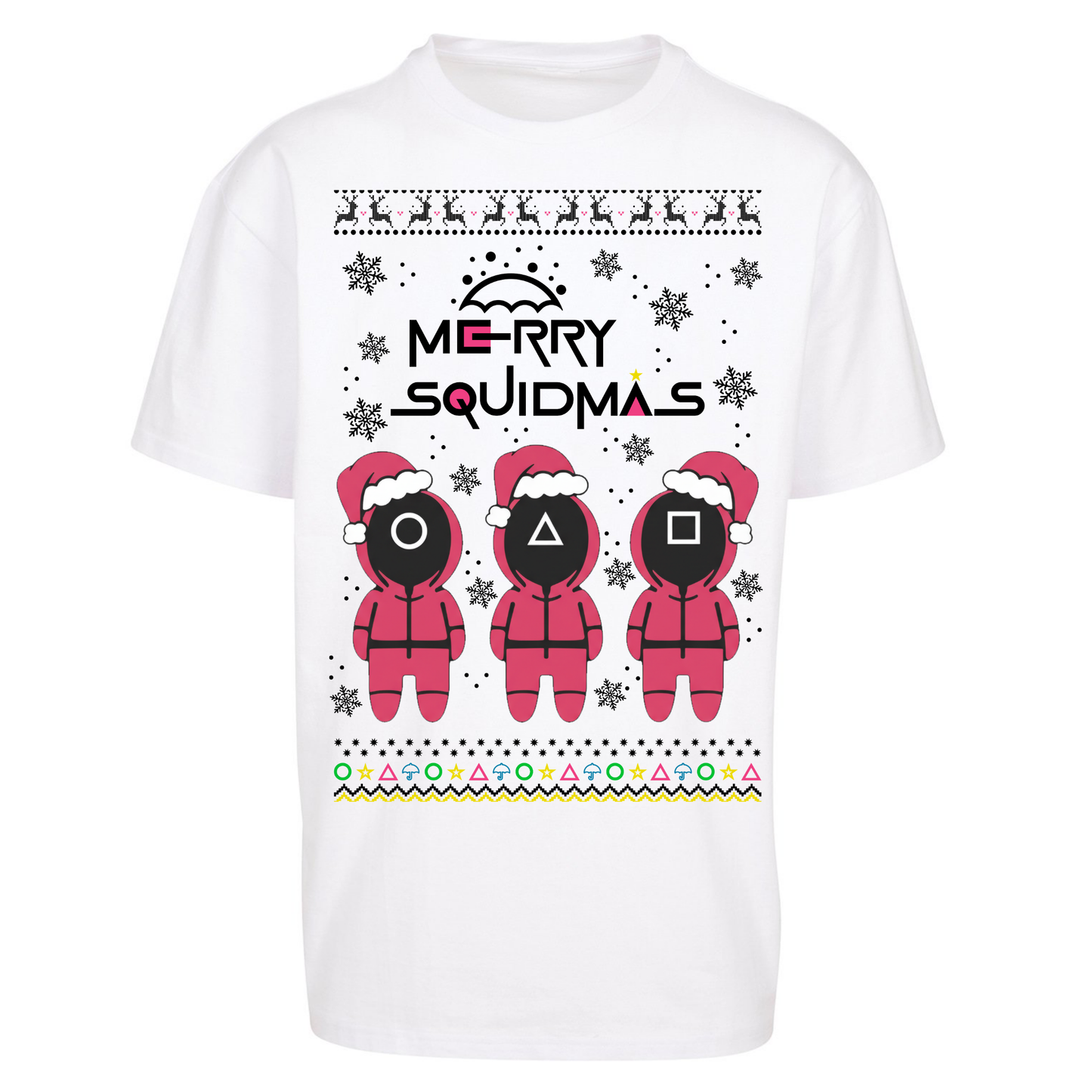 merry Squidmas Oversized T Shirts