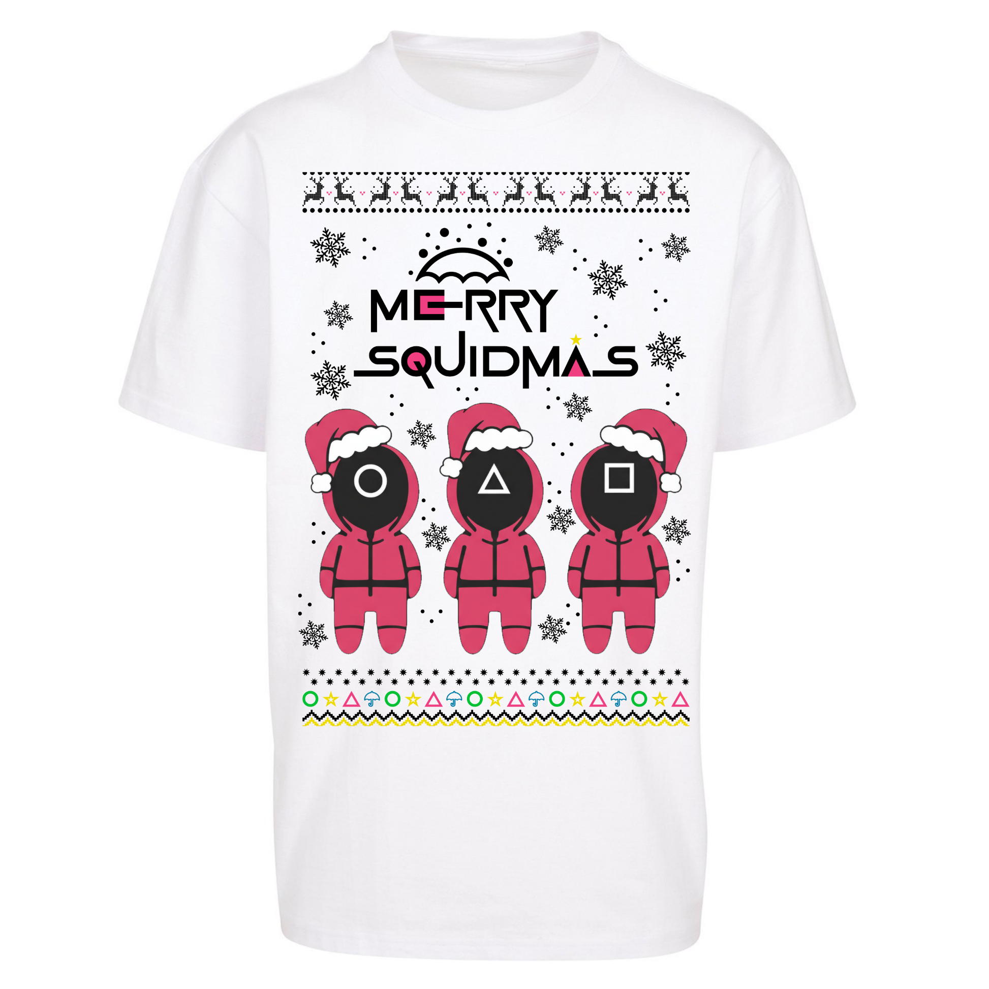 merry Squidmas Oversized T Shirts