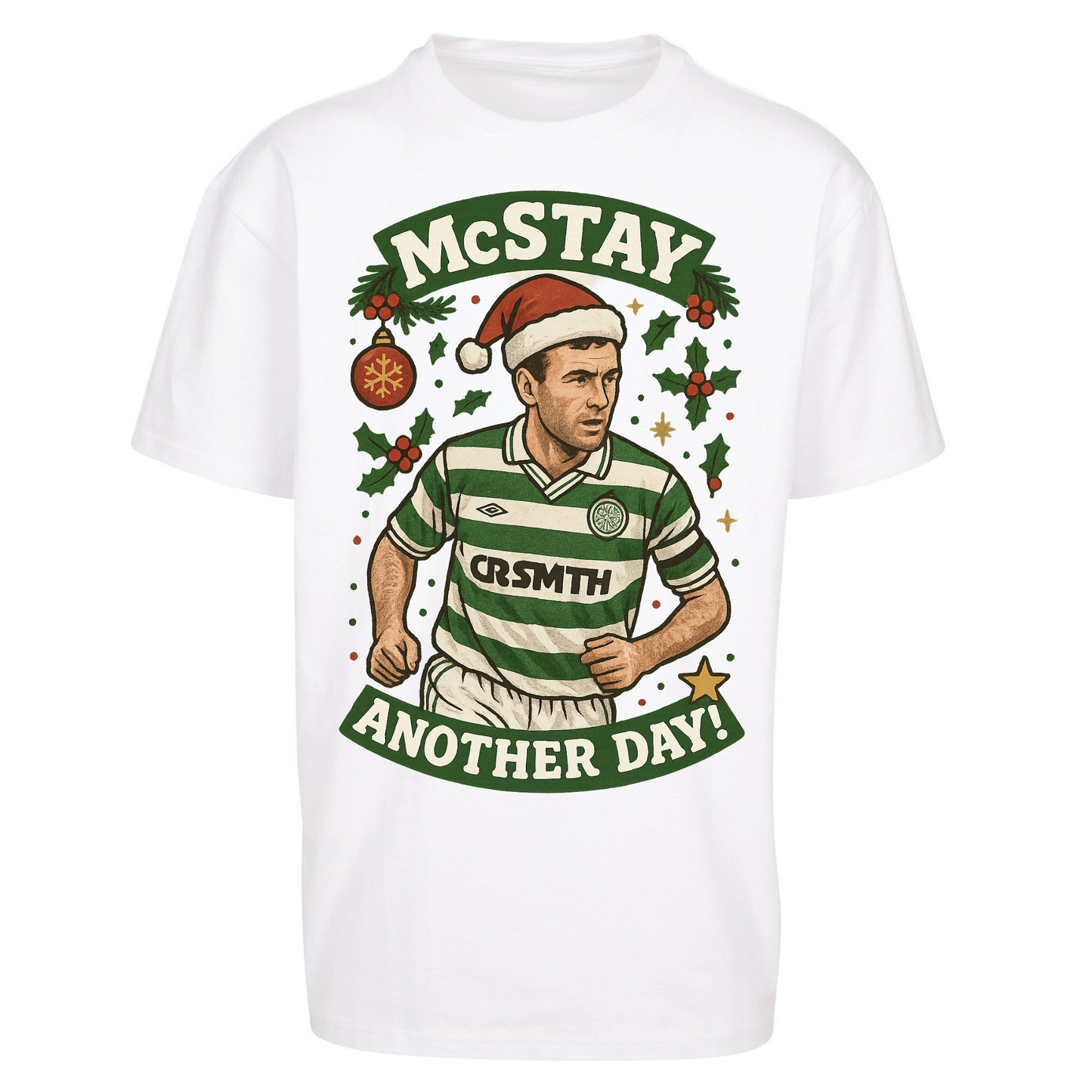 Paul McStay Celtic Christmas Oversized T Shirts