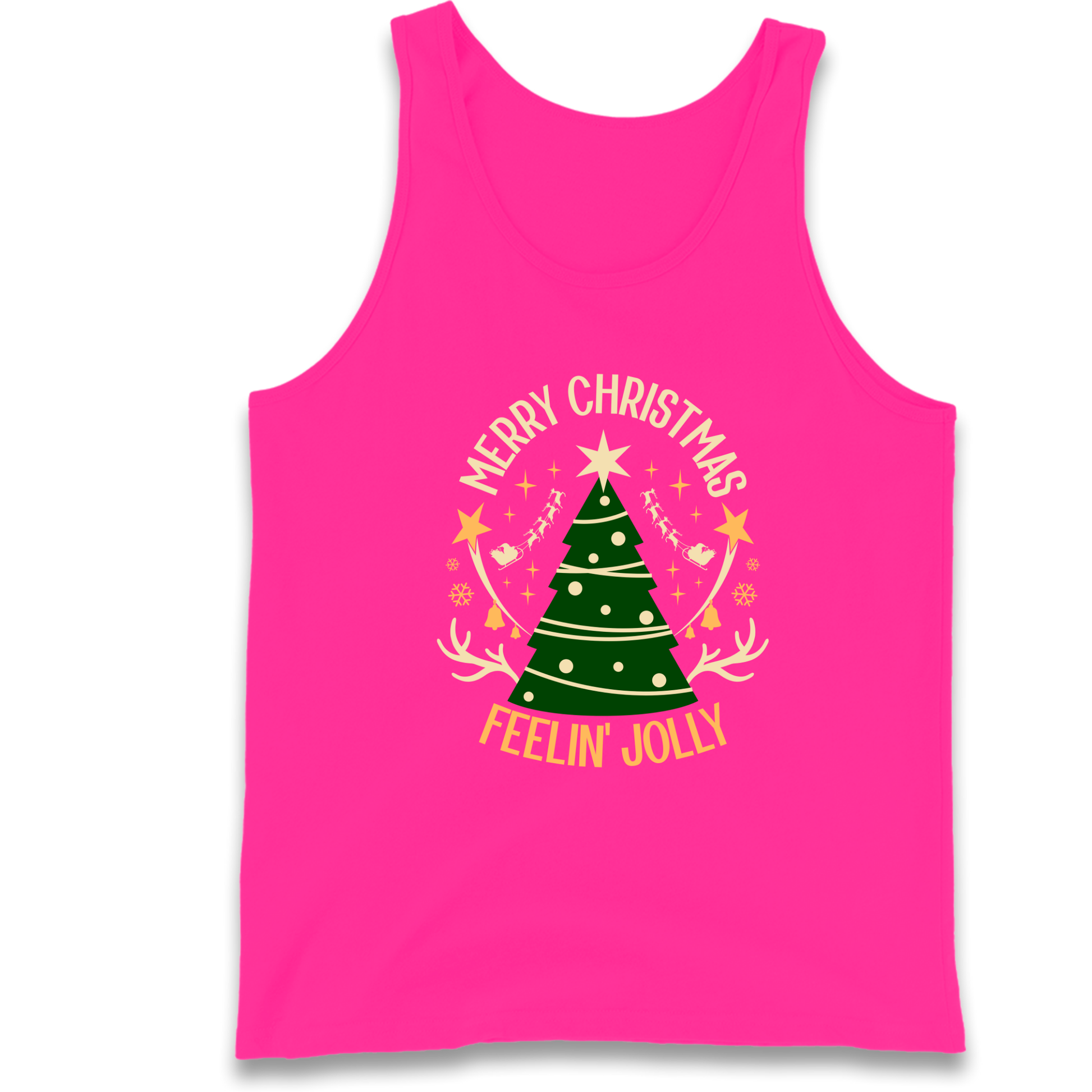 Merry Christmas Feeling Jolly Christmas Tank Top