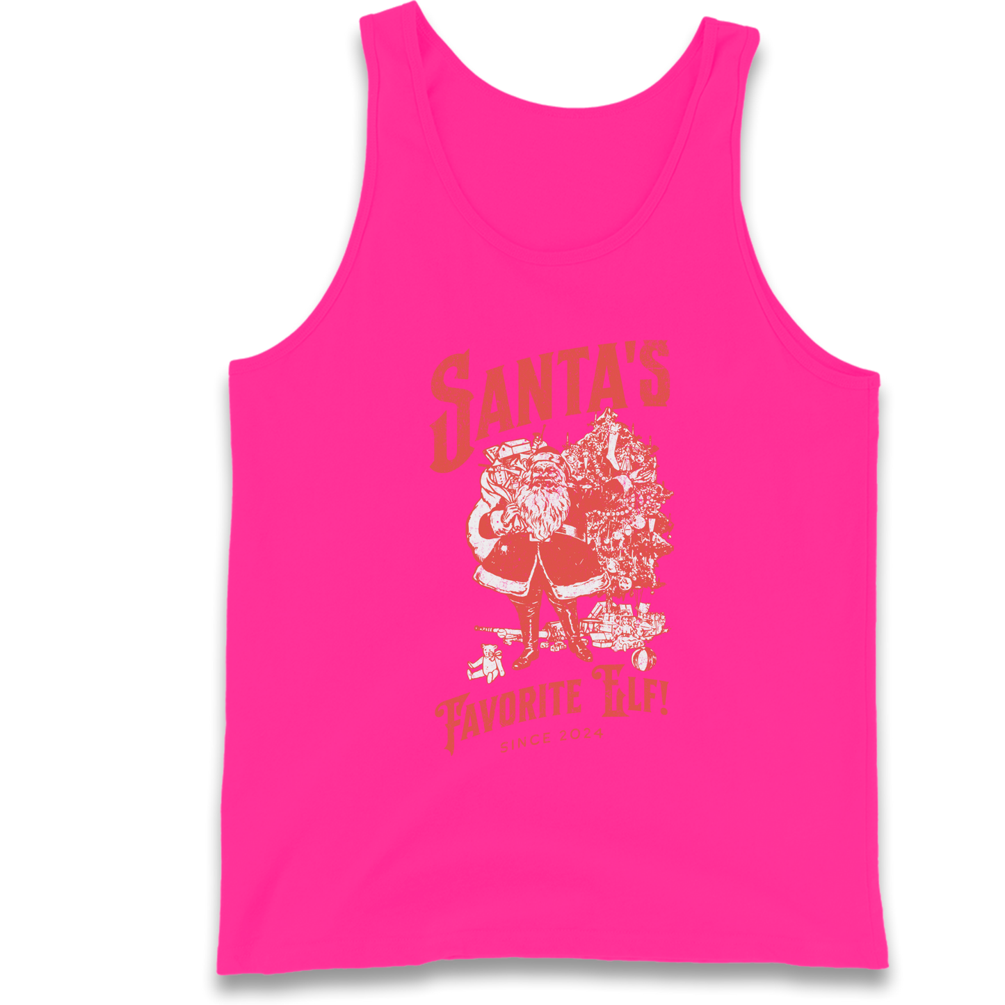 Santas Favourite Elf Christmas Tank Top