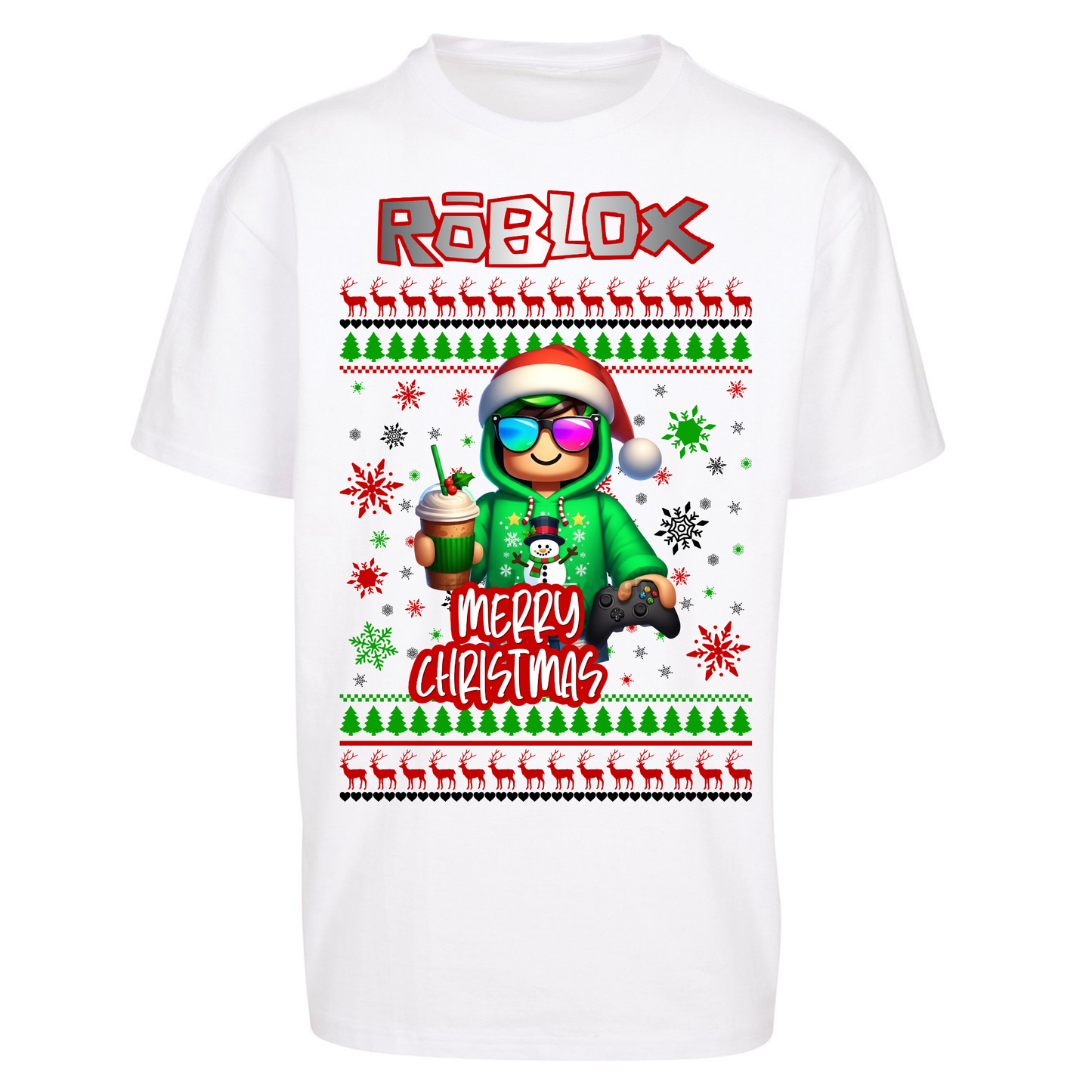 Roblox Merry Christmas Oversized T Shirts