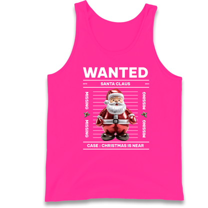 Wanted Santa Claus Christmas Tank Top