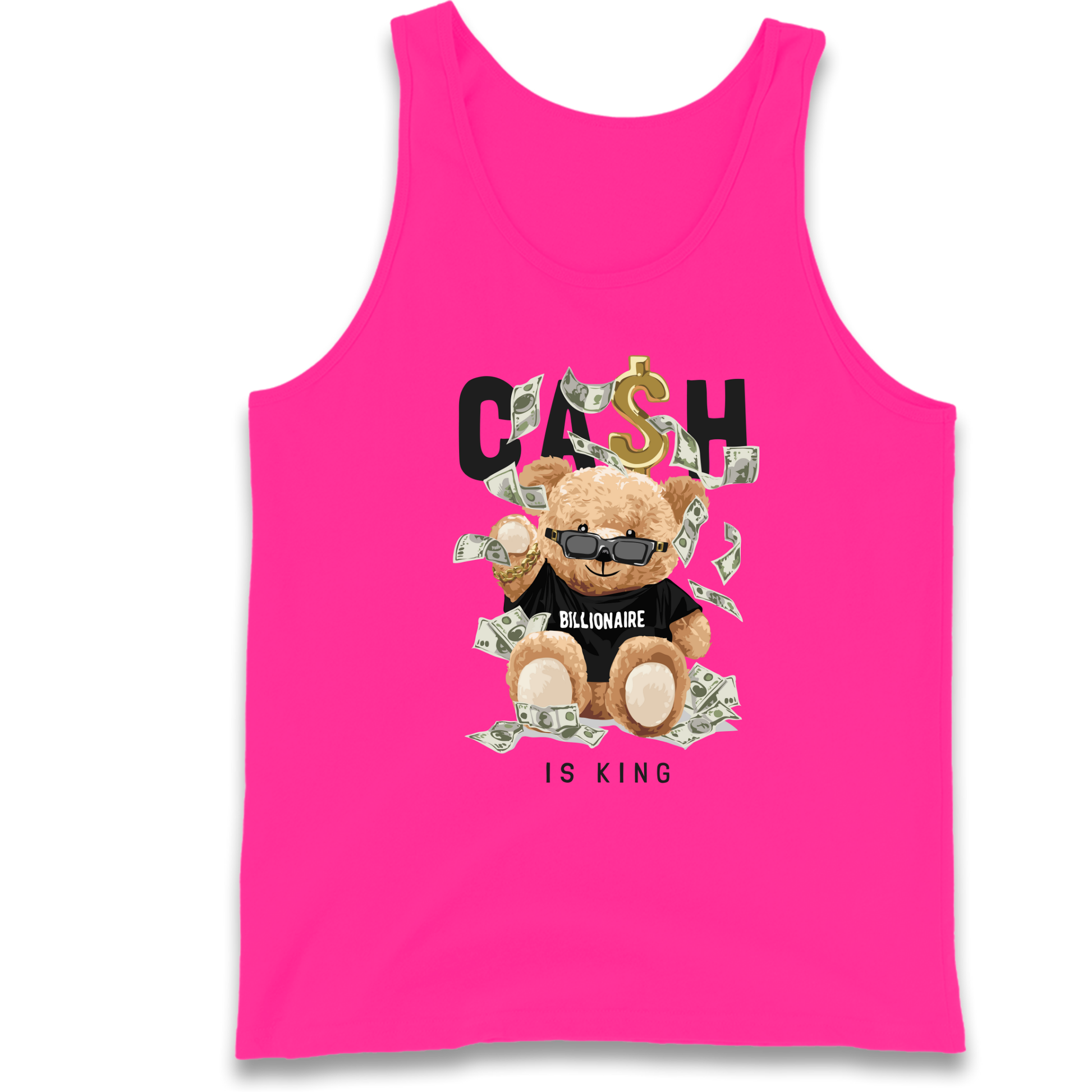 Teddy Bear Billionaire Streetwear Tank Top