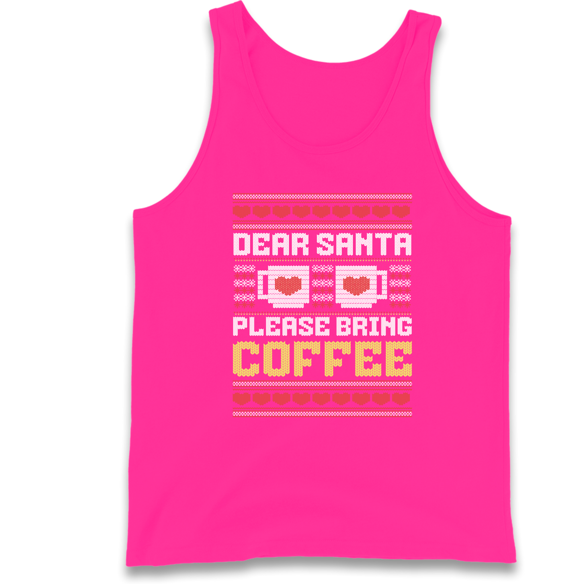 Dear Santa Please Bring Coffee Tank Top