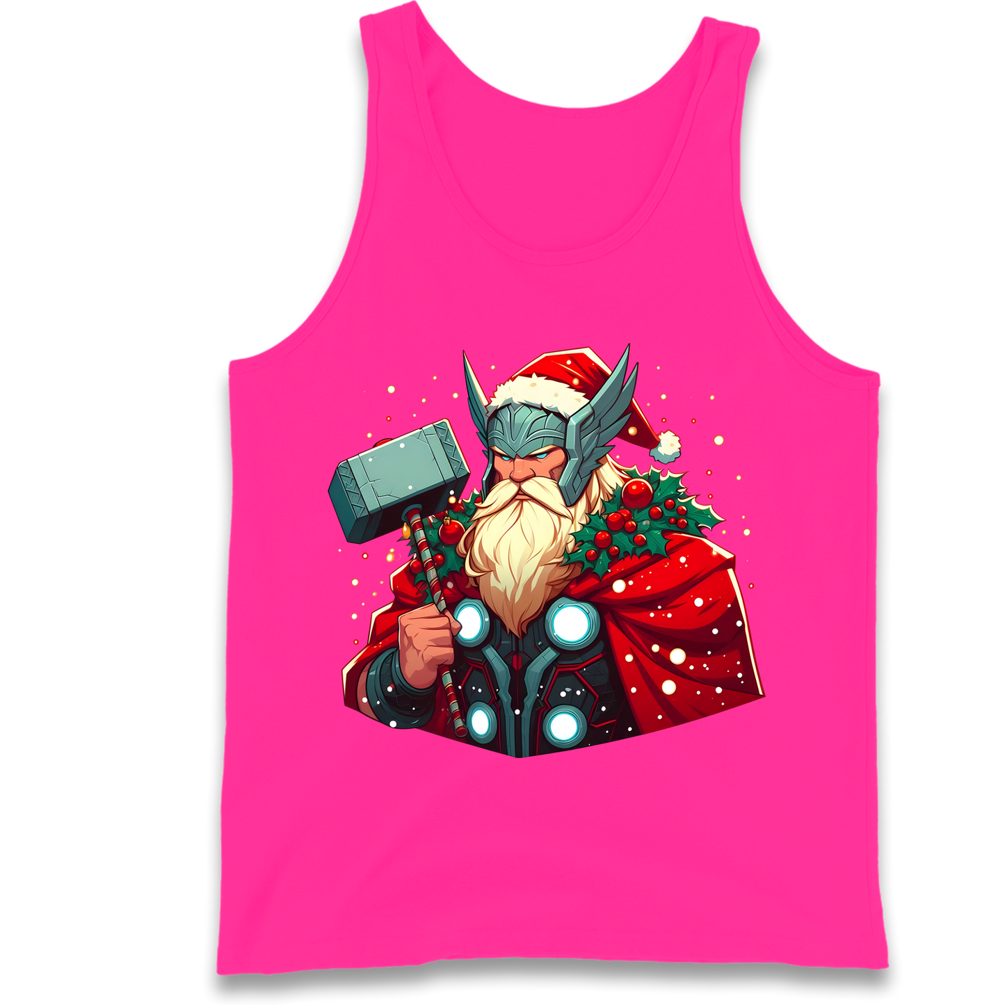 Viking Thor Santa Tank Top