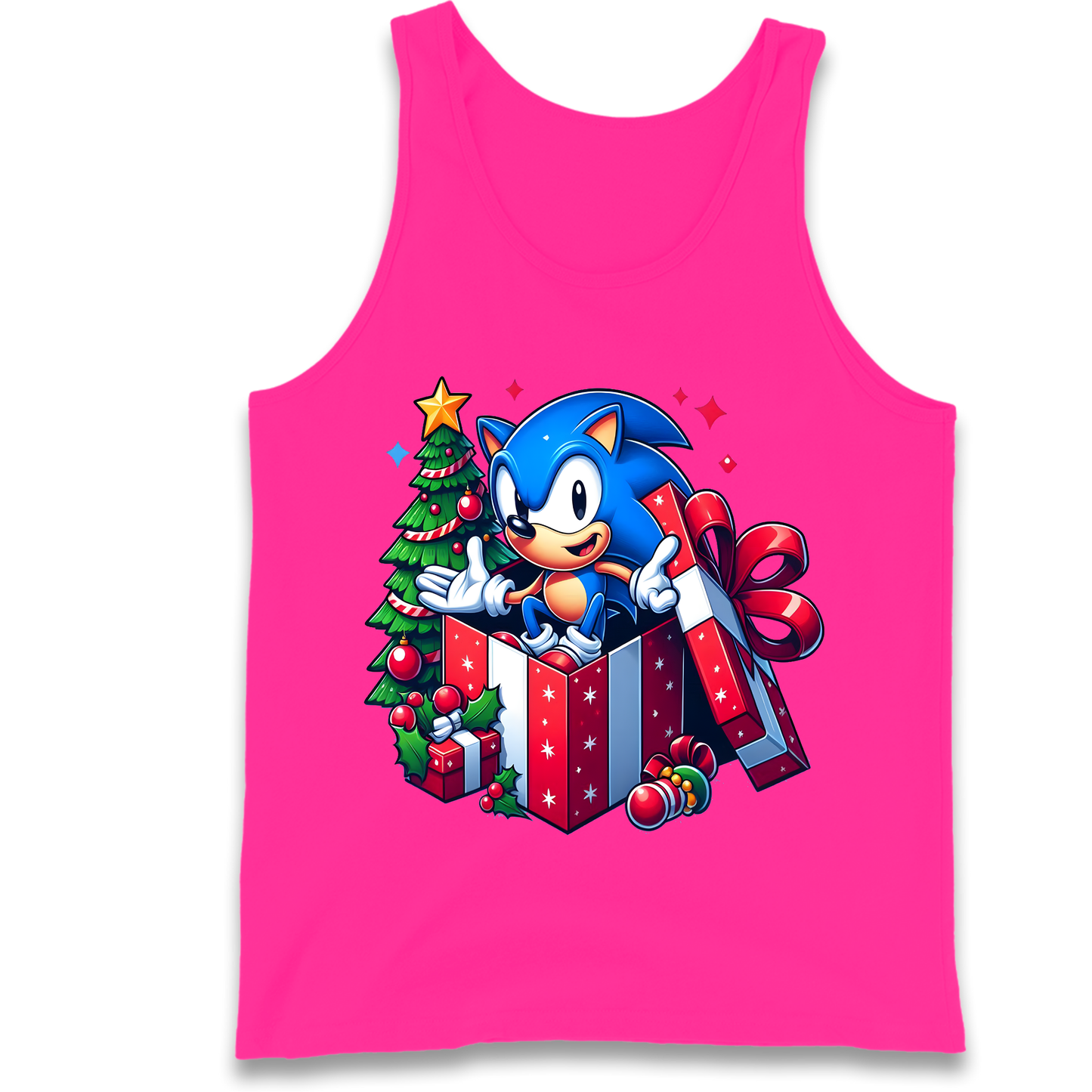 Sonic The Hedgehog Christmas Tank Top