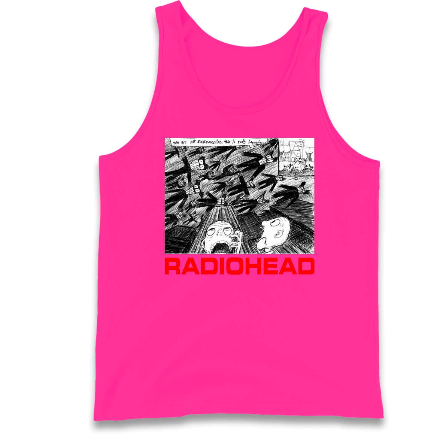 Radiohead We Are Not Screaming Tank Top